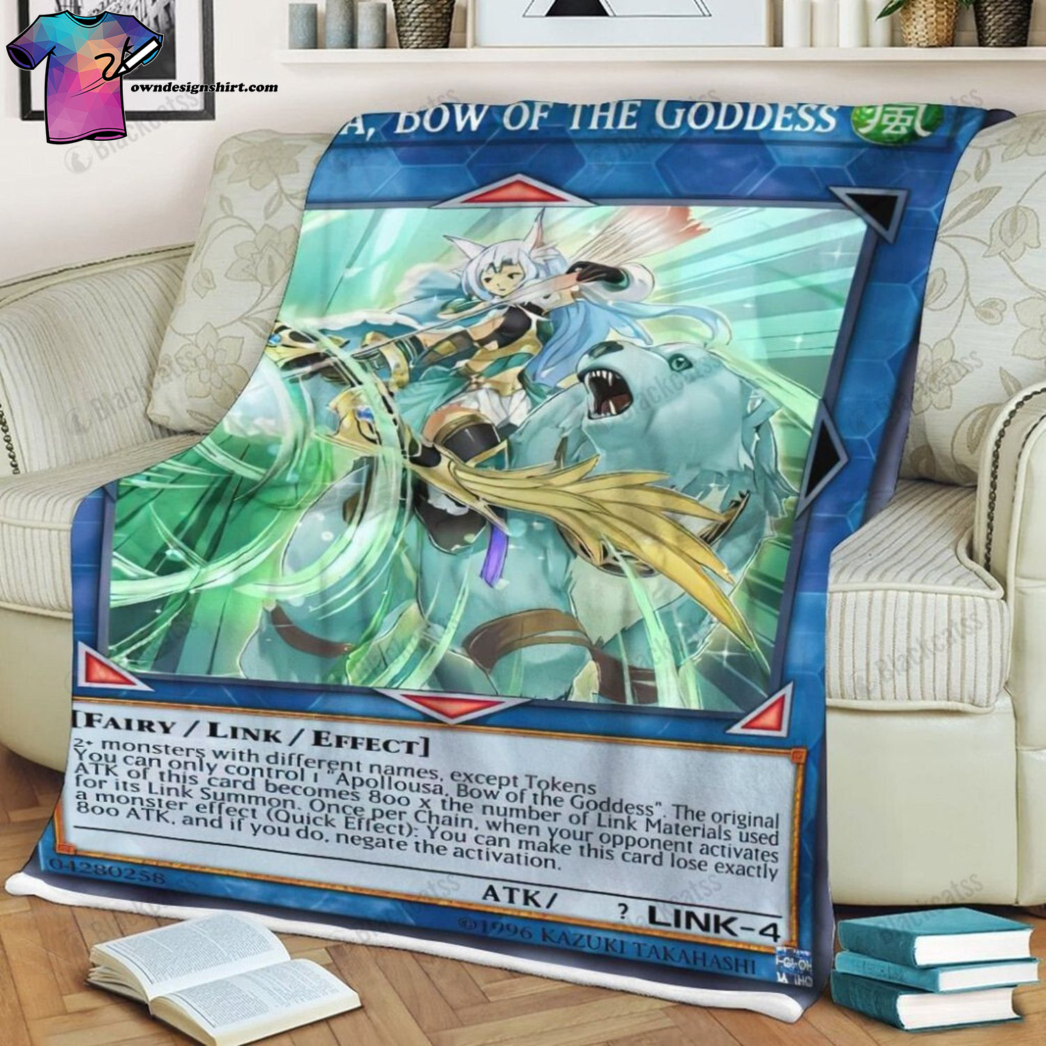Game Yu-gi-oh Apollousa Bow Of The Goddess Full Print Soft Blanket
