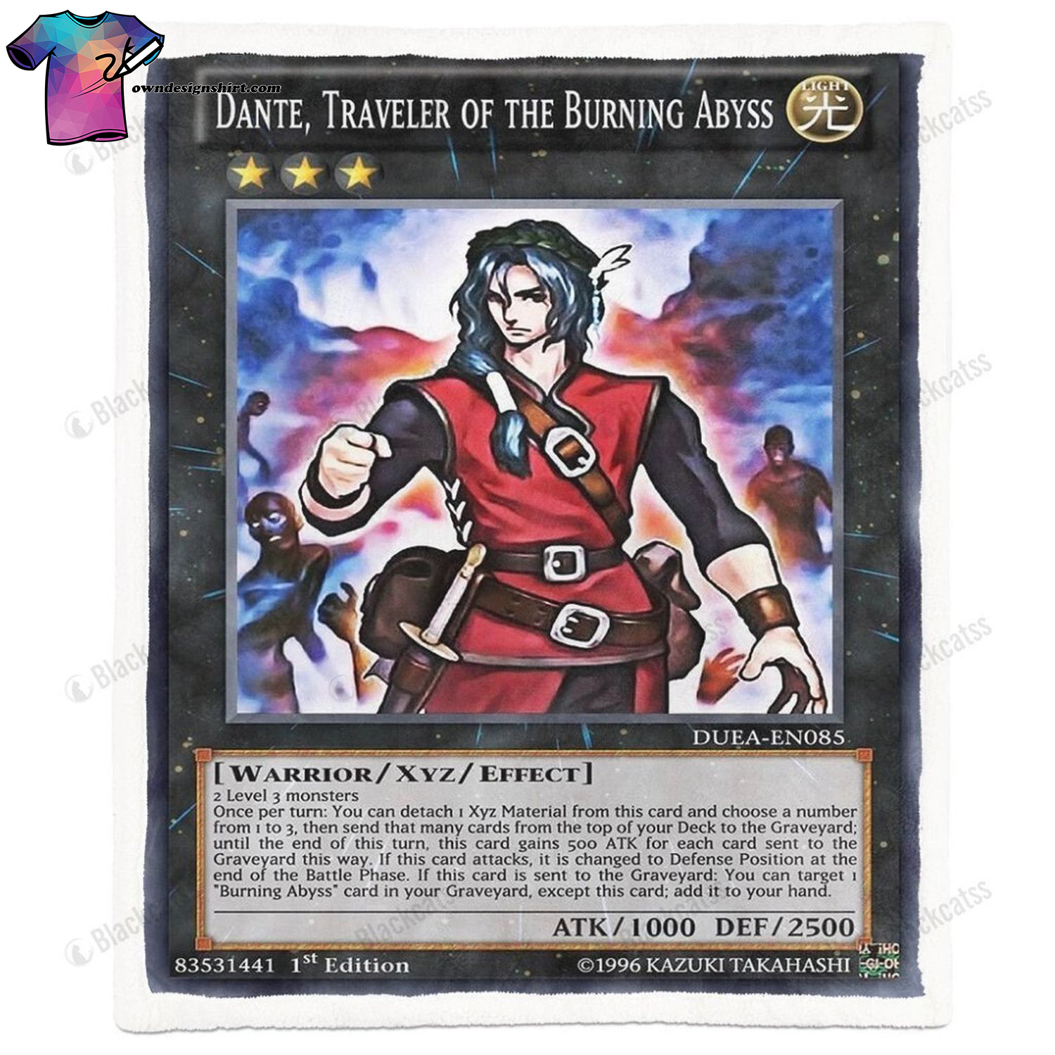 Game Yu-gi-oh Dante Traveler Of The Burning Abyss Full Print Soft Blanket