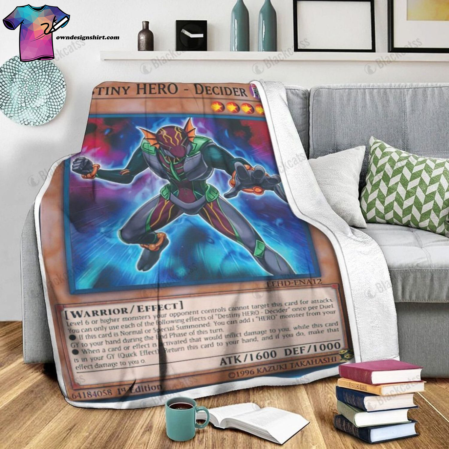 Game Yu-gi-oh Destiny HERO Decider Full Print Soft Blanket