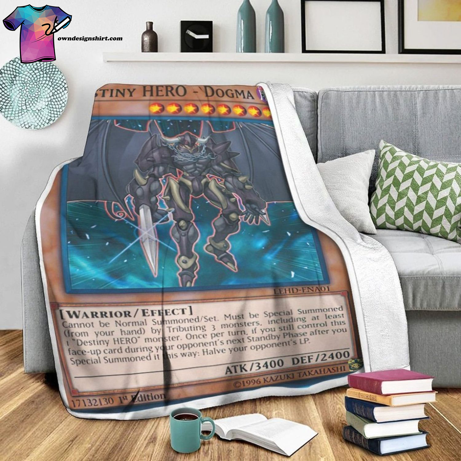 Game Yu-gi-oh Destiny Hero Dogma Full Print Soft Blanket