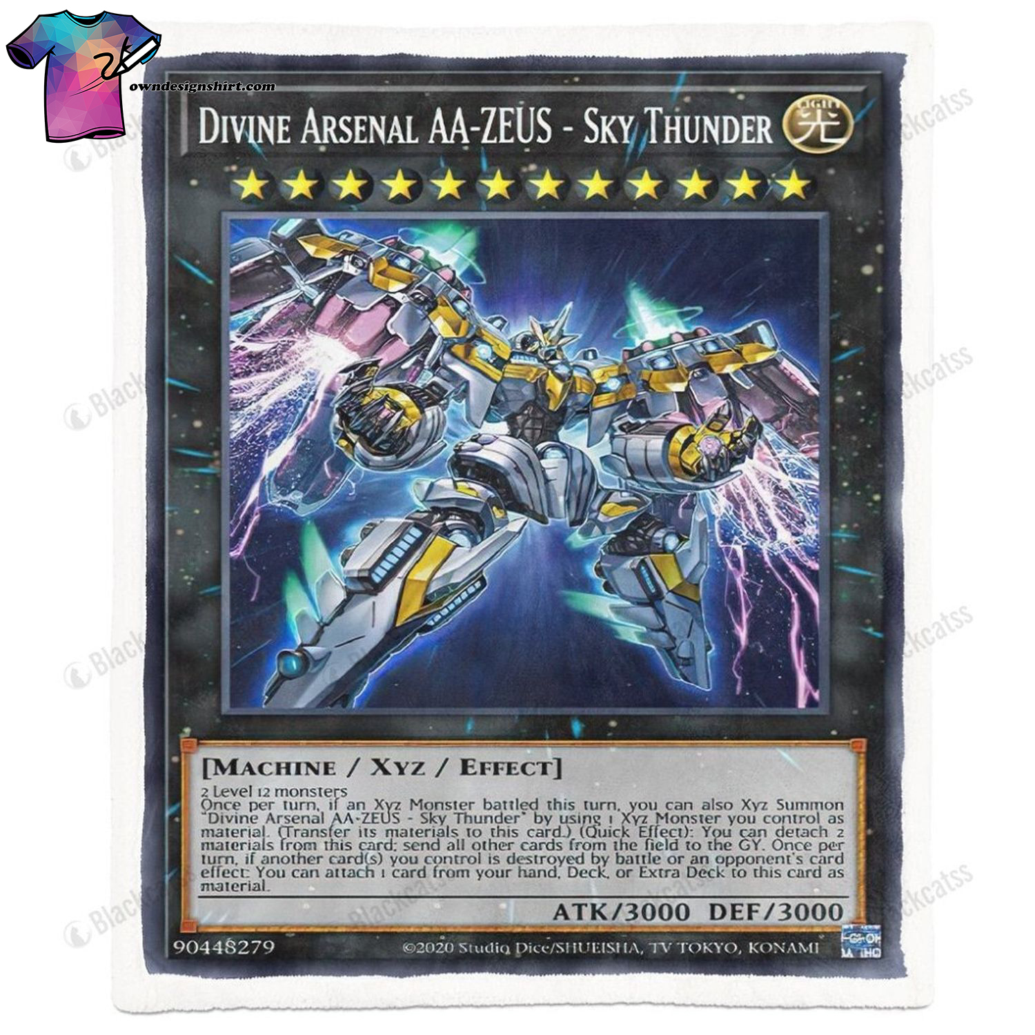Game Yu-gi-oh Divine Arsenal AA-ZEUS Sky Thunder Full Print Soft Blanket