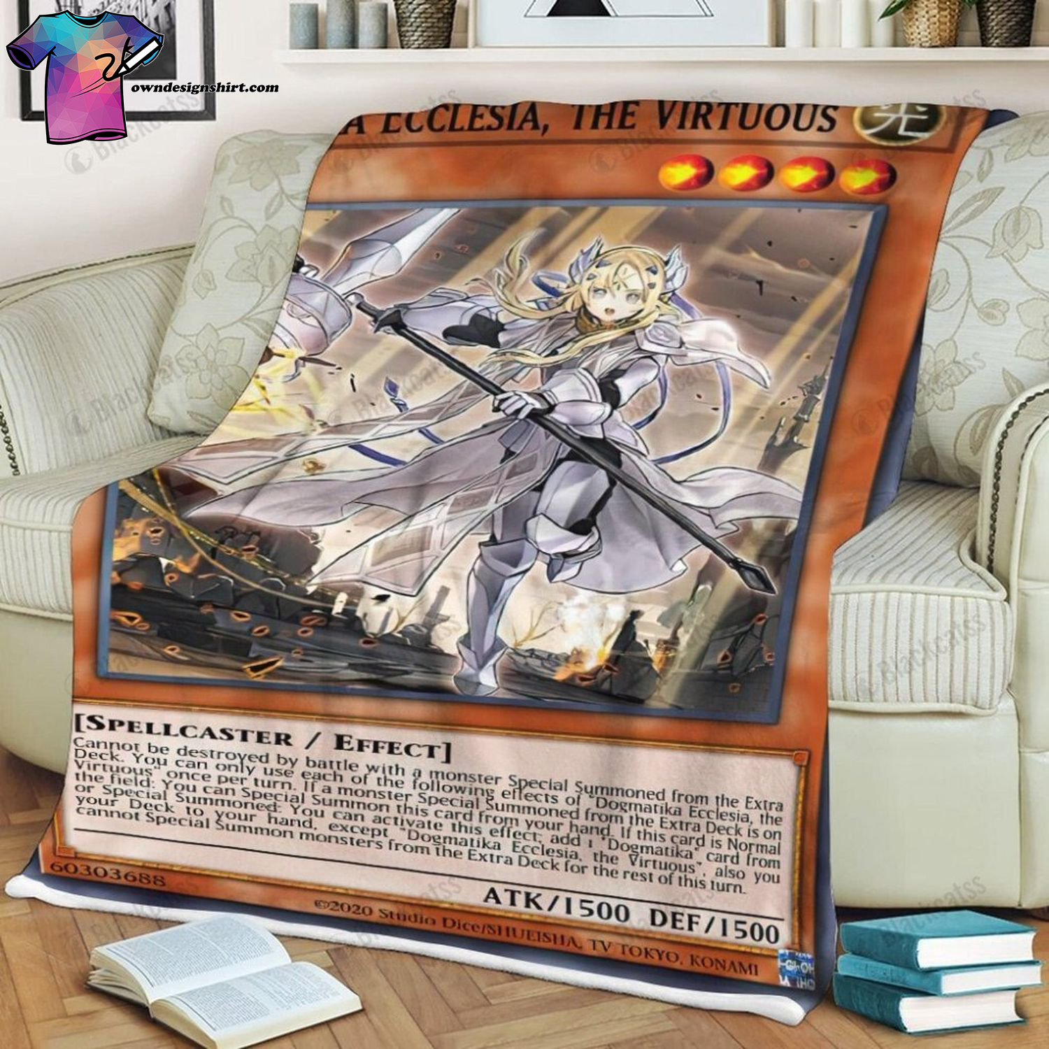 Game Yu-gi-oh Dogmatika Ecclesia The Virtuous Full Print Soft Blanket