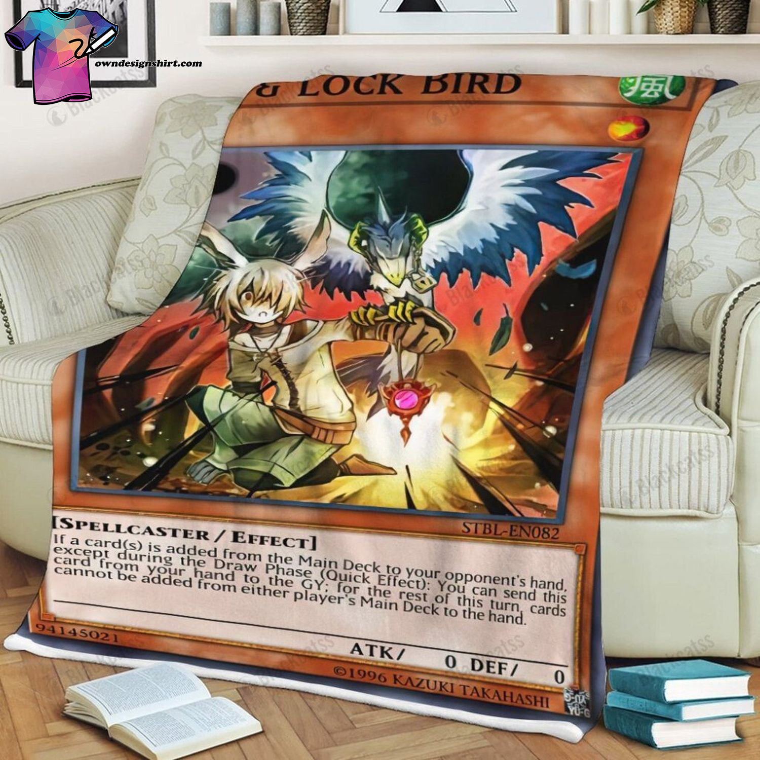 Game Yu-gi-oh Droll And Lock Bird Full Print Soft Blanket