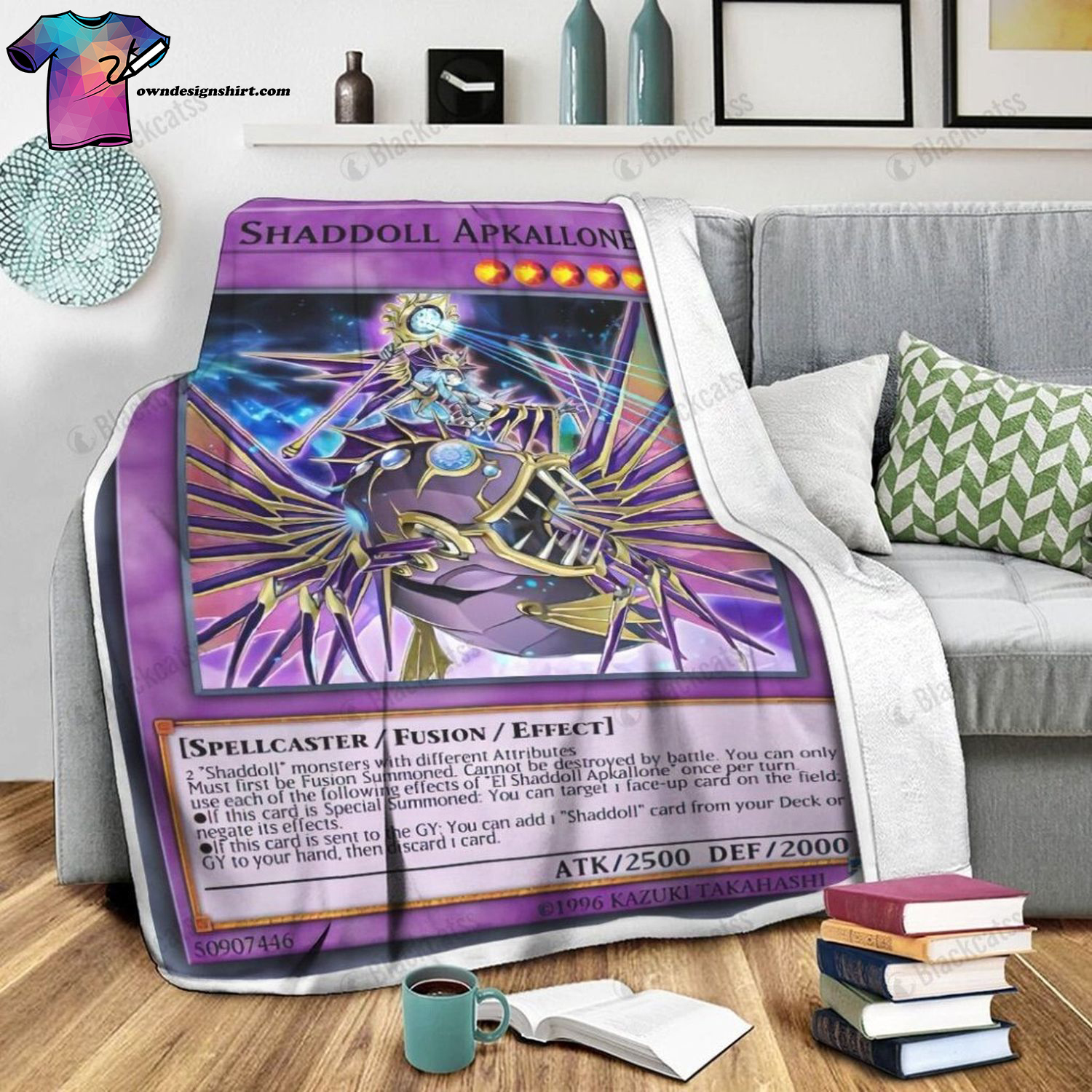 Game Yu-gi-oh El Shaddoll Apkallone Full Print Soft Blanket