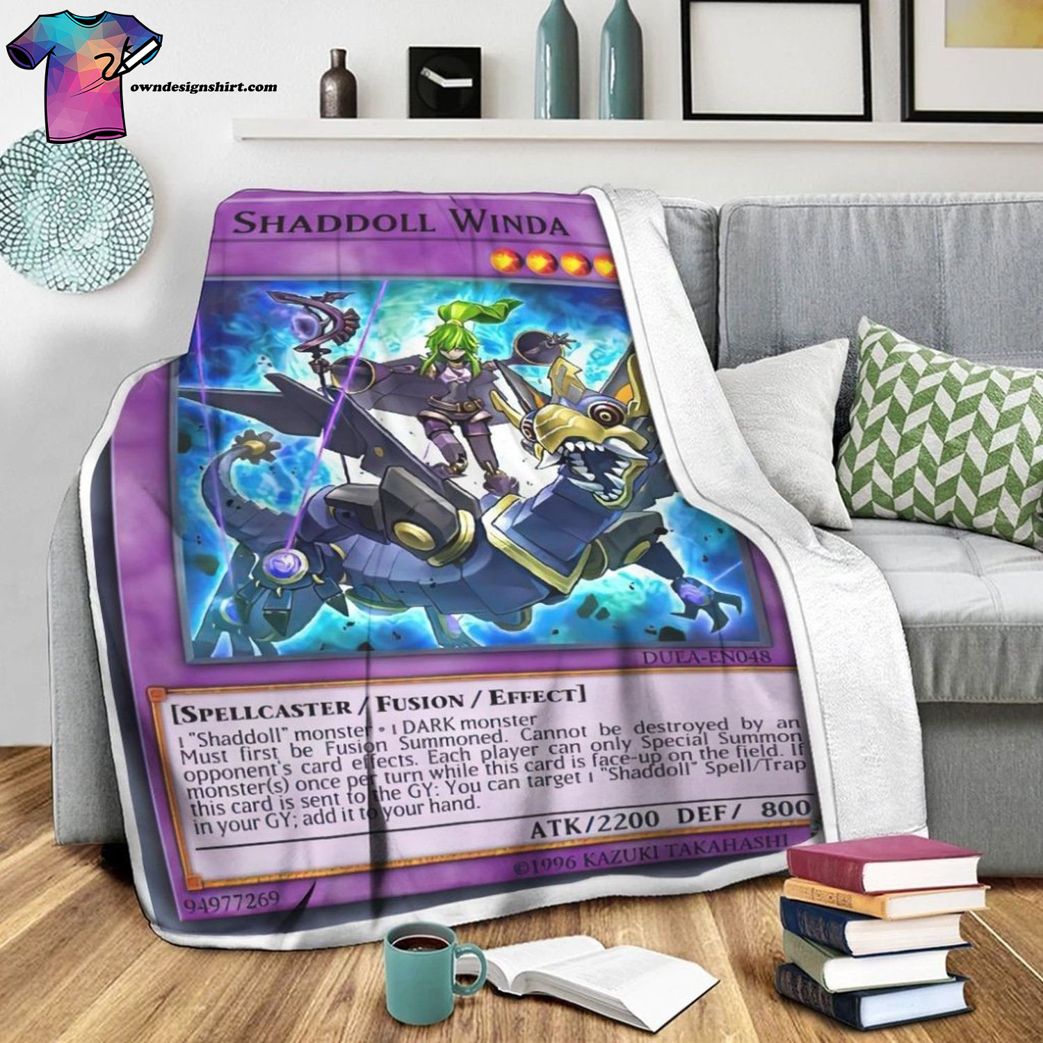 Game Yu-gi-oh El Shaddoll Winda Full Print Soft Blanket