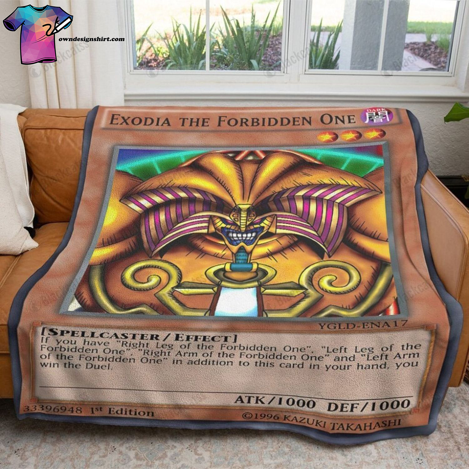 Game Yu-gi-oh Exodia The Forbidden One Full Print Soft Blanket