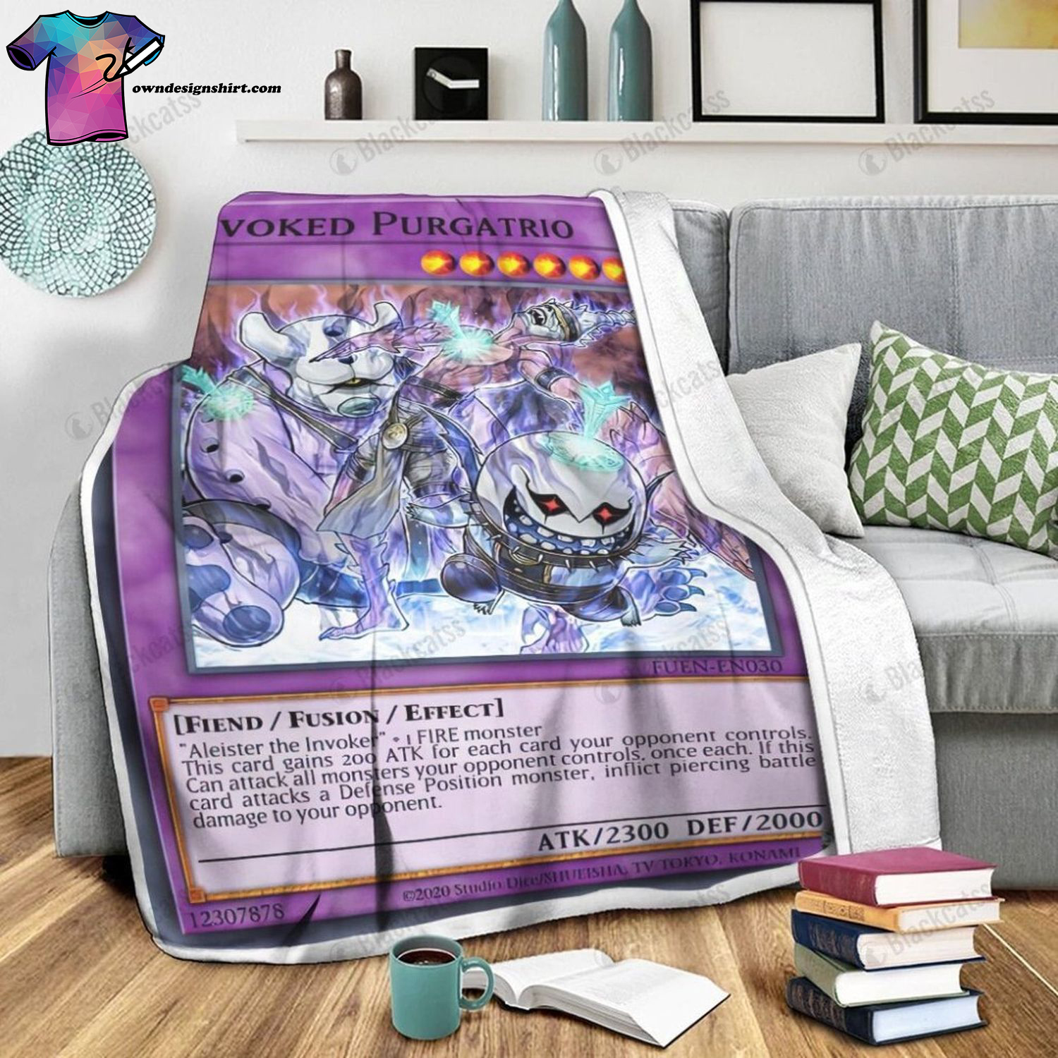 Game Yu-gi-oh Invoked Purgatrio Full Print Soft Blanket