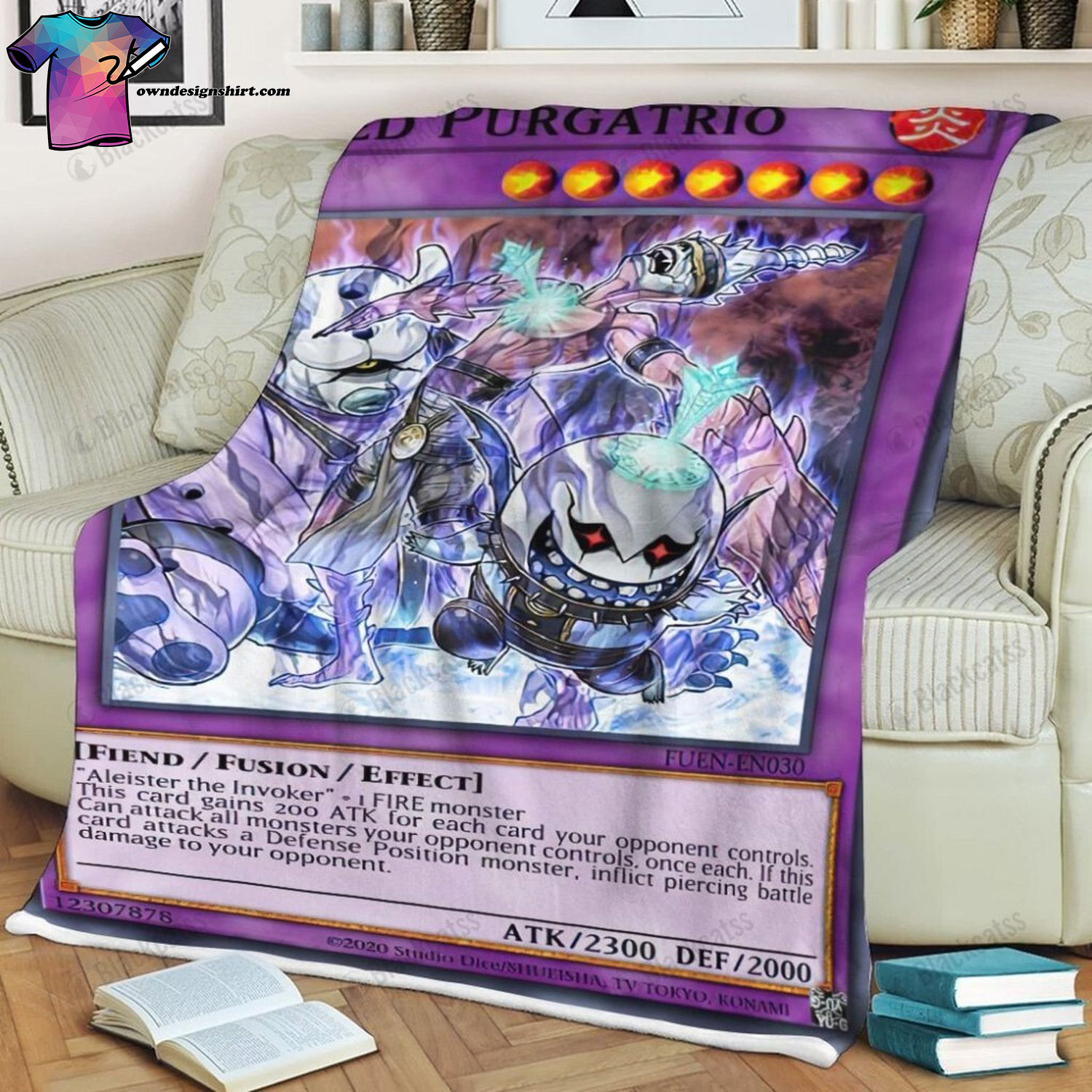 Game Yu-gi-oh Invoked Purgatrio Full Print Soft Blanket
