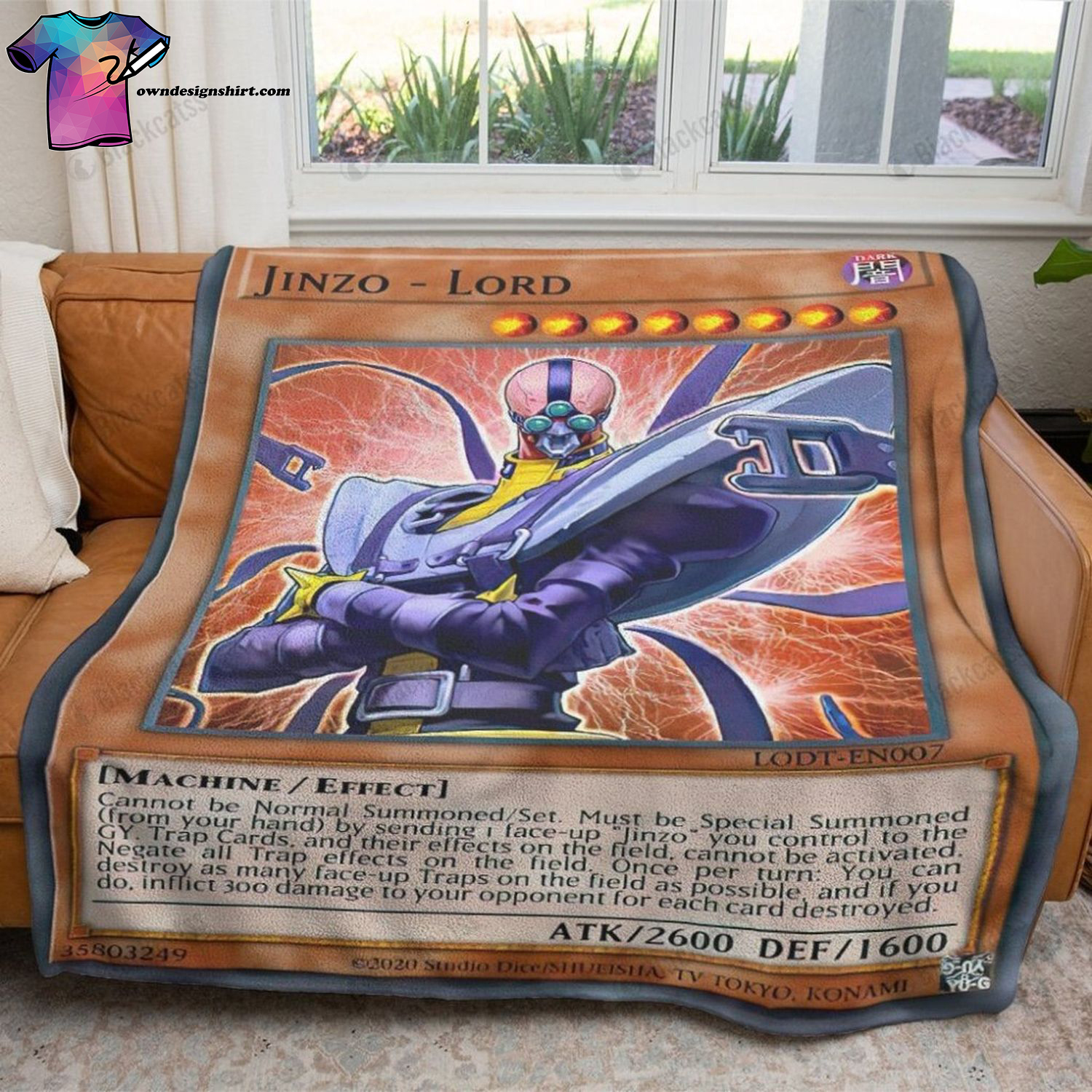 Game Yu-gi-oh Jinzo Lord Full Print Soft Blanket