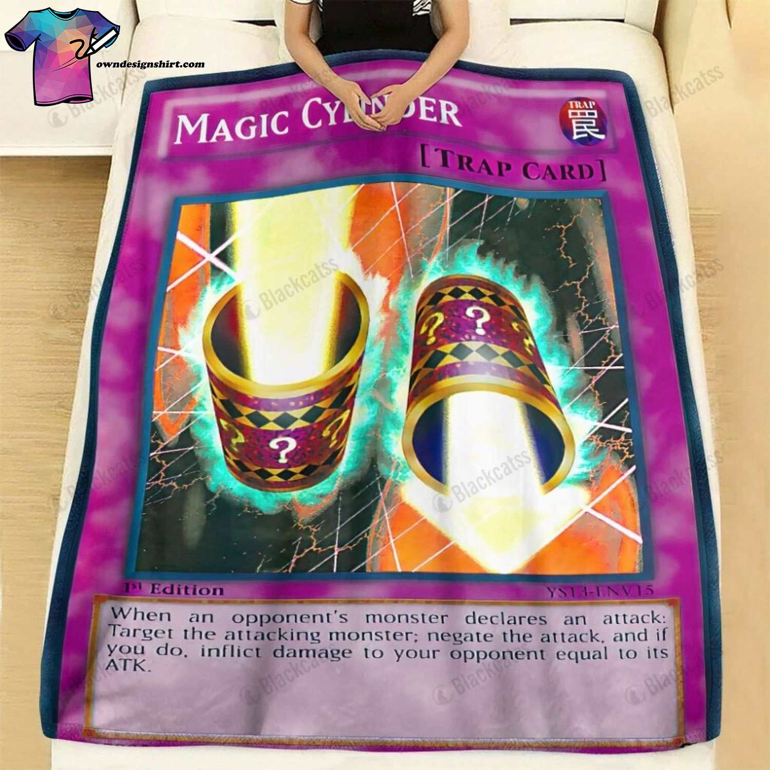 Game Yu-gi-oh Magic Cylinder Full Print Soft Blanket