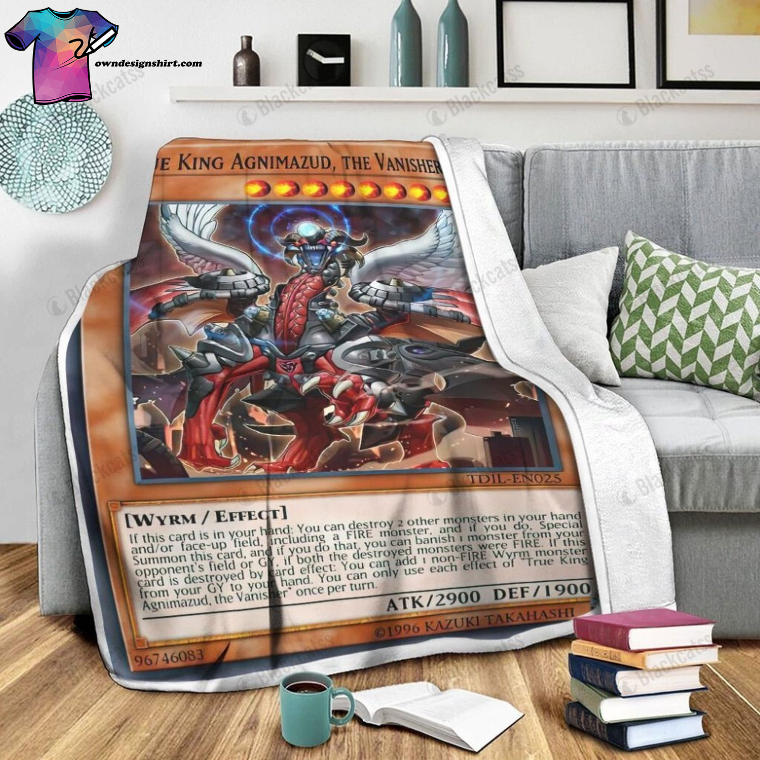 Game Yu-gi-oh True King Agnimazud The Vanisher Full Print Soft Blanket