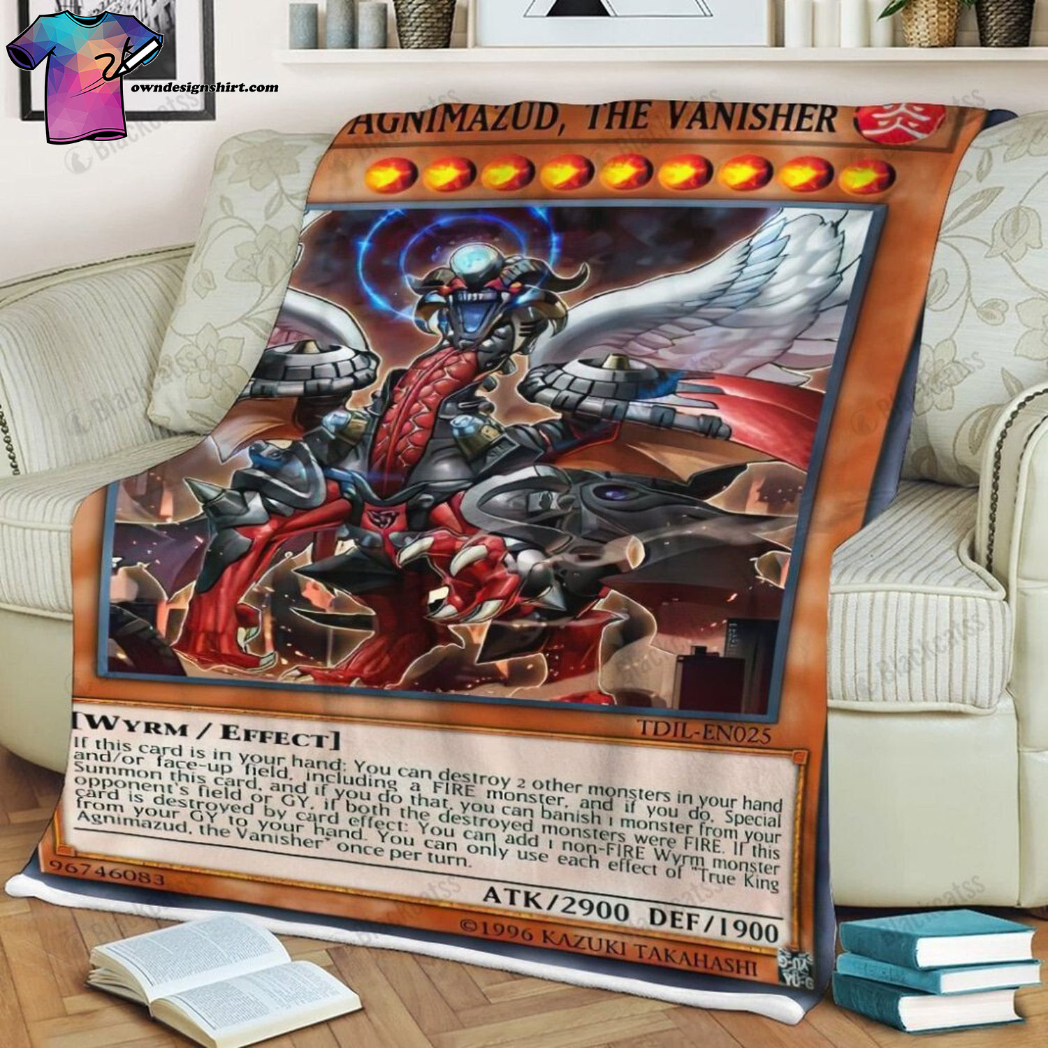 Game Yu-gi-oh True King Agnimazud The Vanisher Full Print Soft Blanket