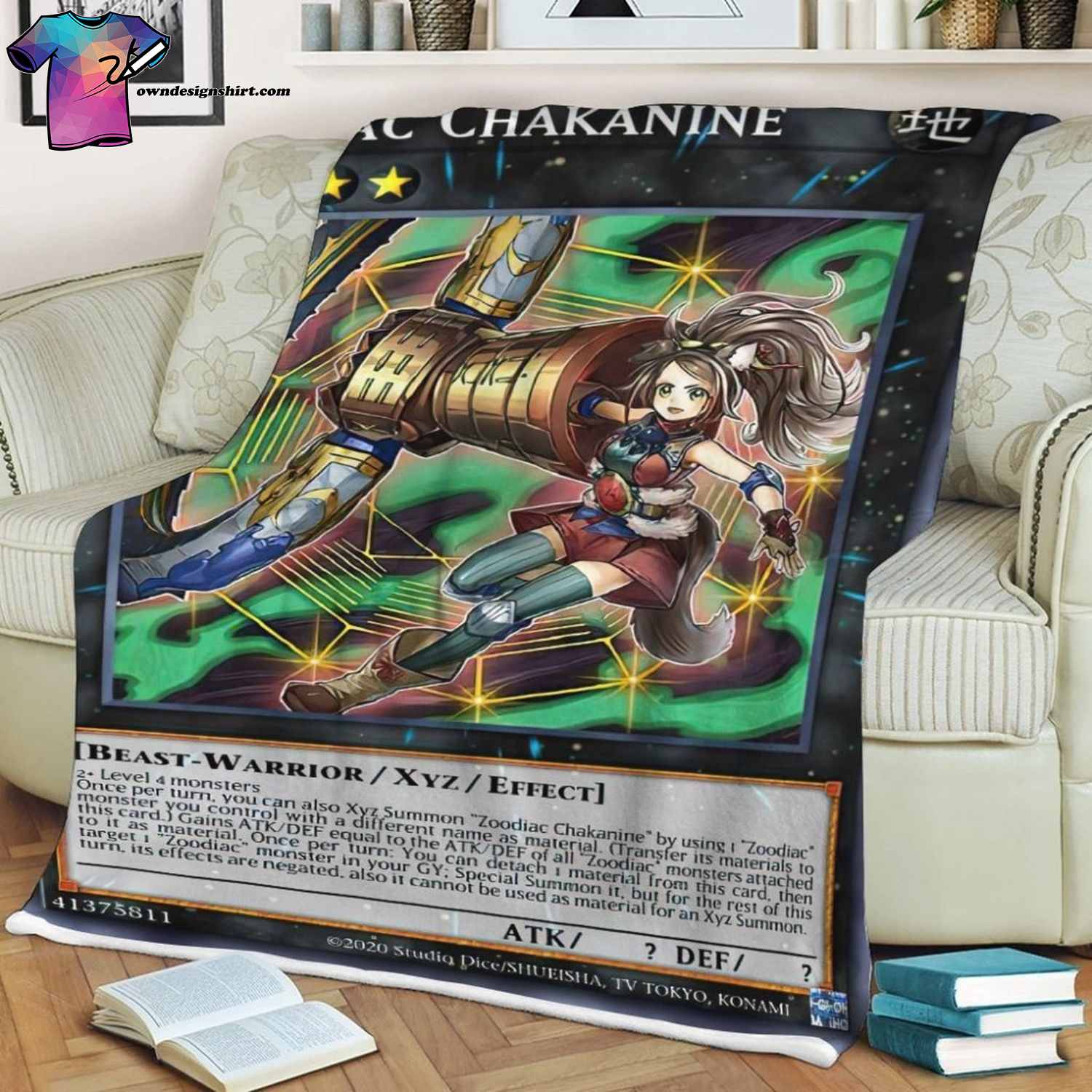 Game Yu-gi-oh Zoodiac Chakanine Full Print Soft Blanket