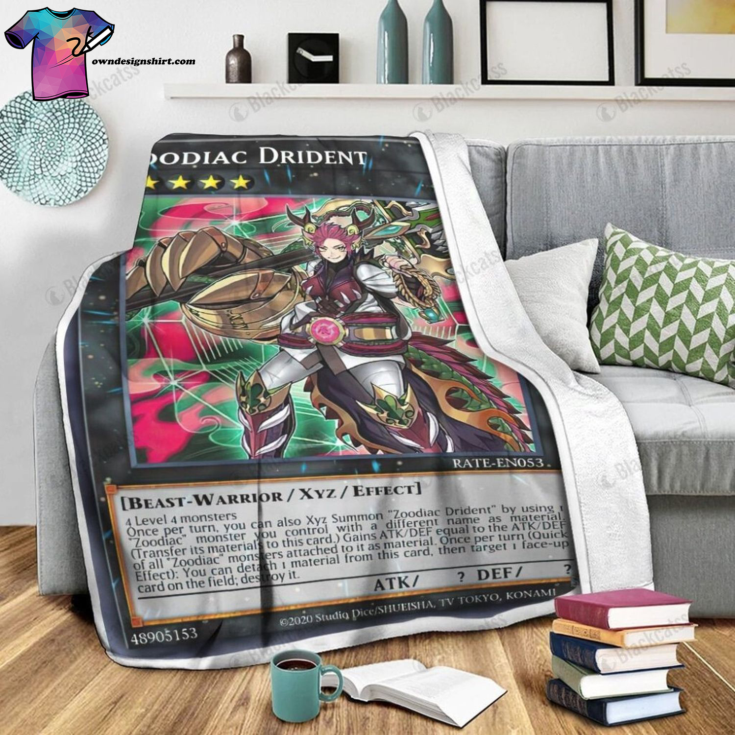 Game Yu-gi-oh Zoodiac Drident Full Print Soft Blanket