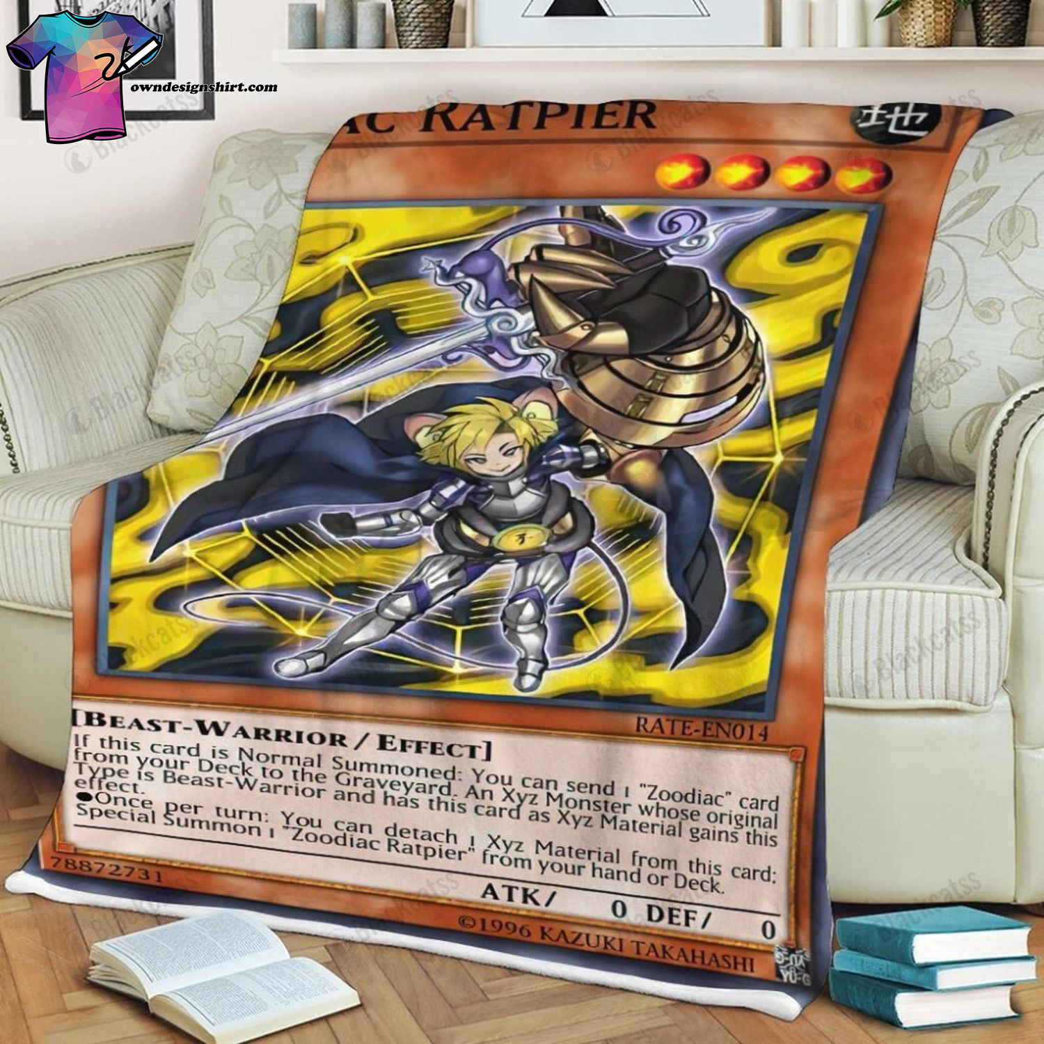 Game Yu-gi-oh Zoodiac Ratpier Full Print Soft Blanket