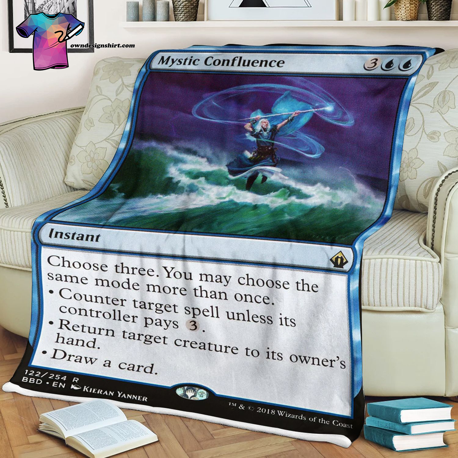 Mystic Confluence Game Magic The Gathering Blanket