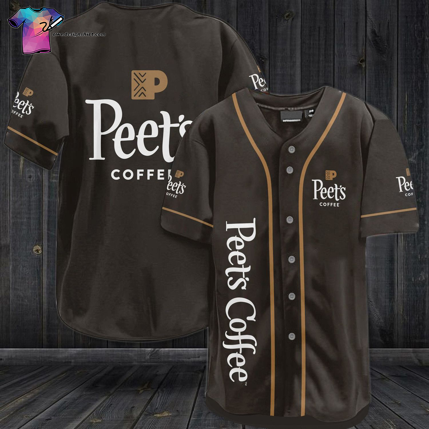 Peet's Coffee All Over Print Baseball Jersey