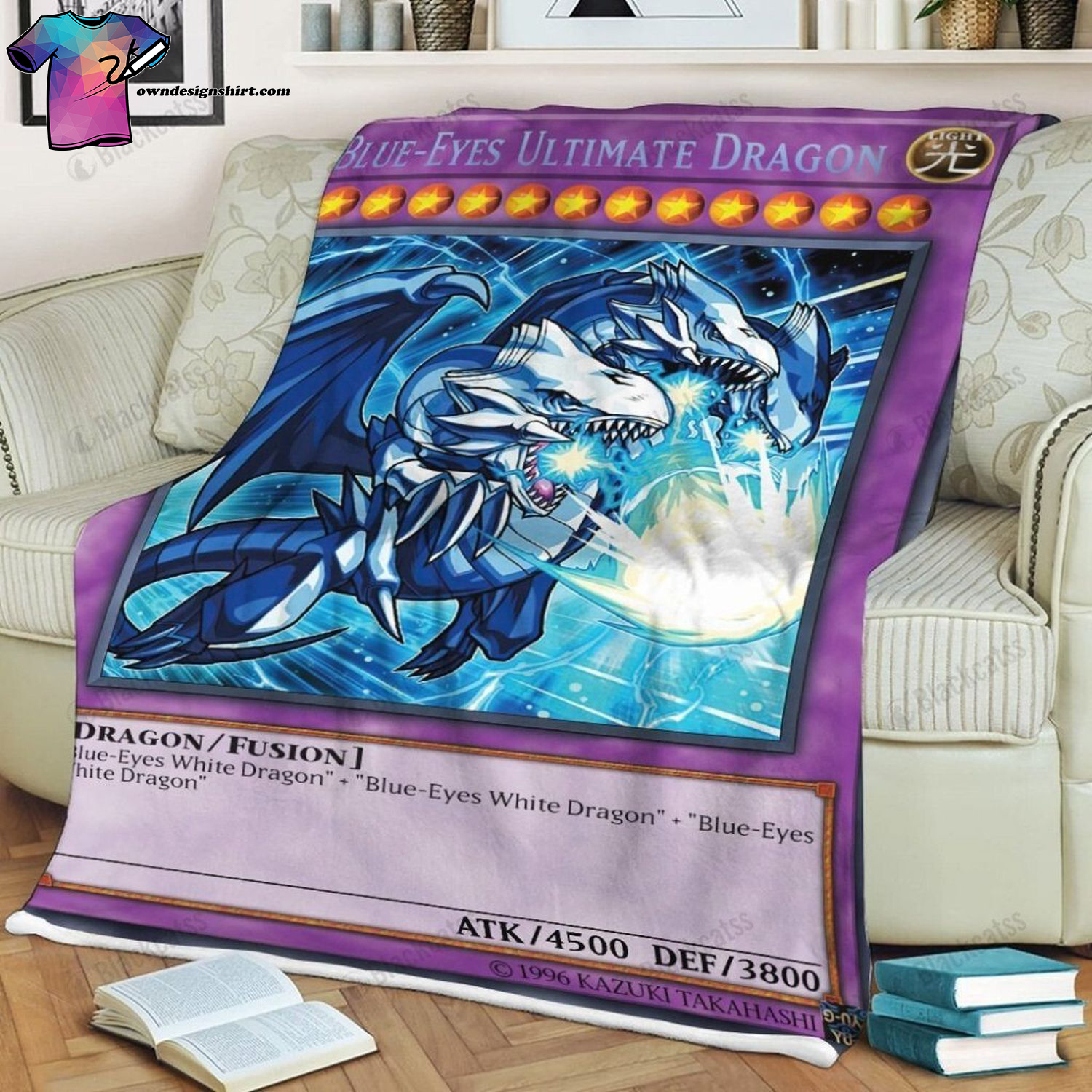 Trading Card Game Yu-gi-oh Blue-Eyes Ultimate Dragon Soft Blanket