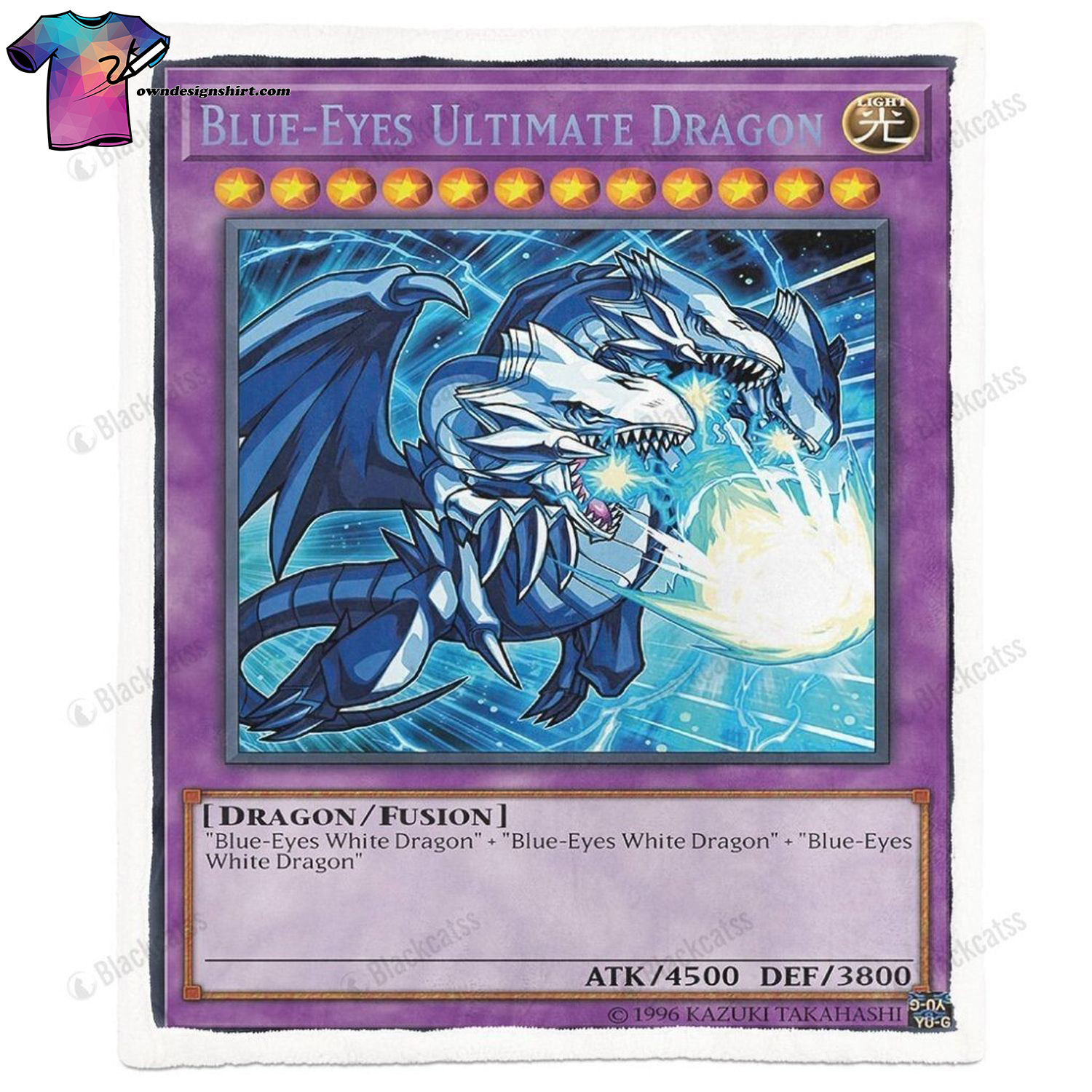 Trading Card Game Yu-gi-oh Blue-Eyes Ultimate Dragon Soft Blanket