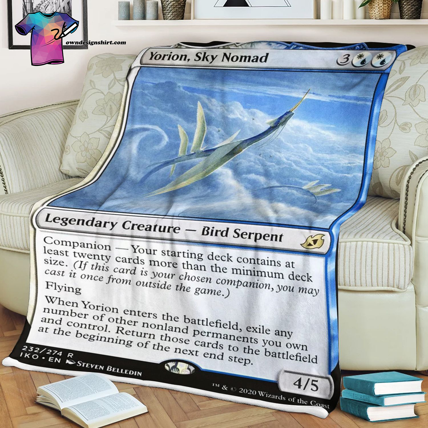 Yorion Sky Nomad Game Magic The Gathering Blanket