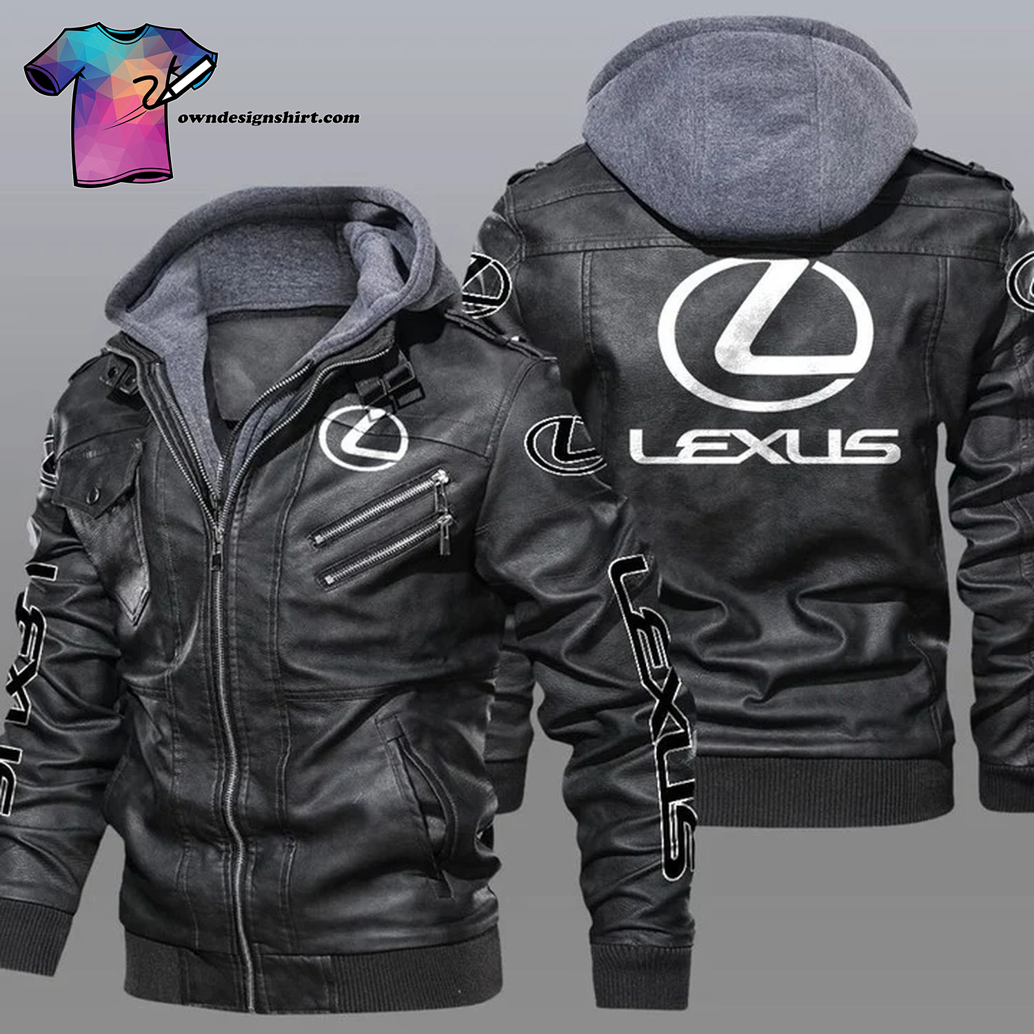 Lexus Luxury Car Logo Leather Jacket