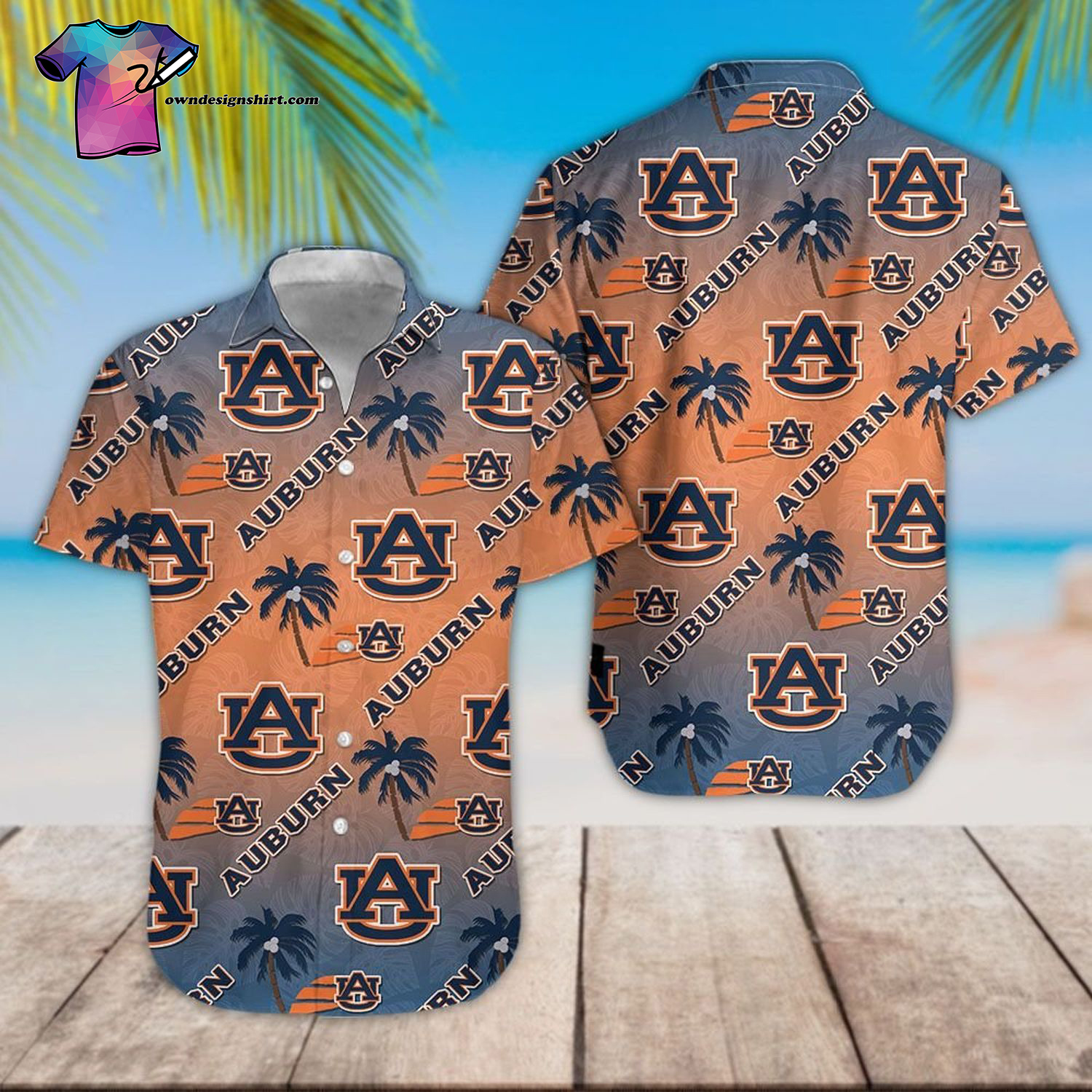 Auburn Tigers Football Team Hawaiian Shirt