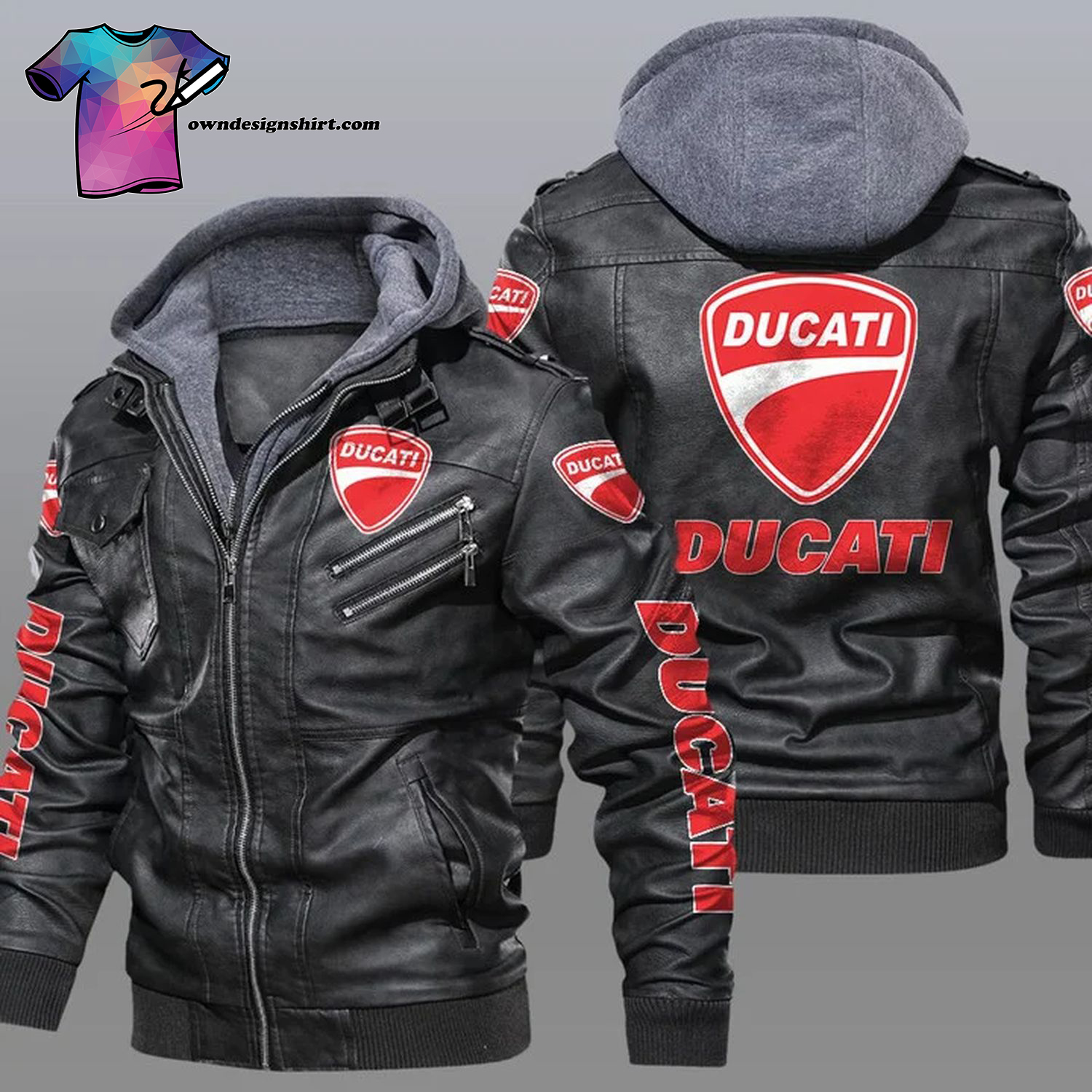 Ducati Motor Symbol Leather Jacket
