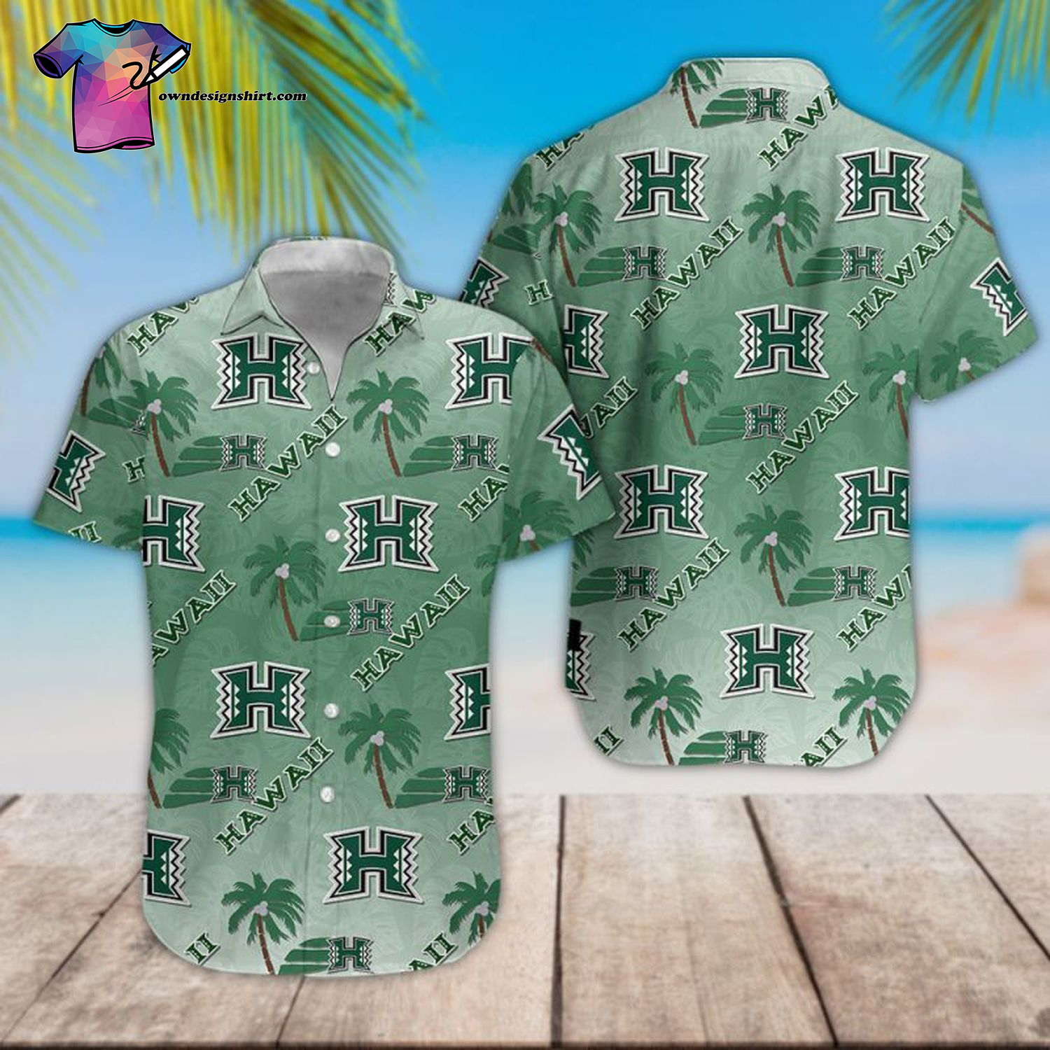 Hawaii Rainbow Warriors Tropical Hawaiian Shirt