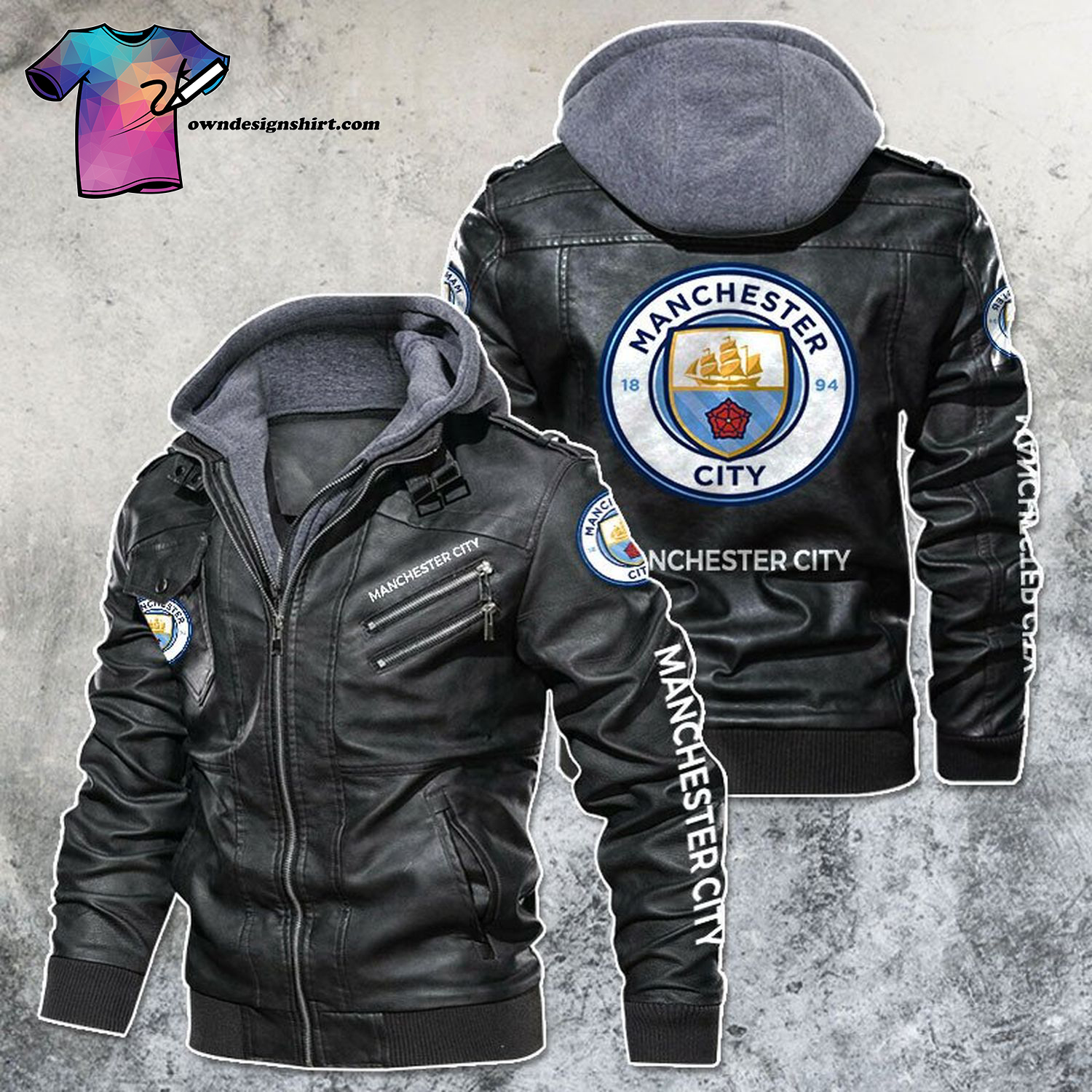Manchester City Football Club Leather Jacket