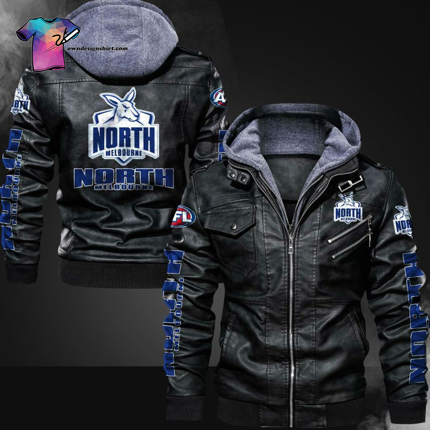 [The best selling] North Melbourne Football Club Leather Jacket