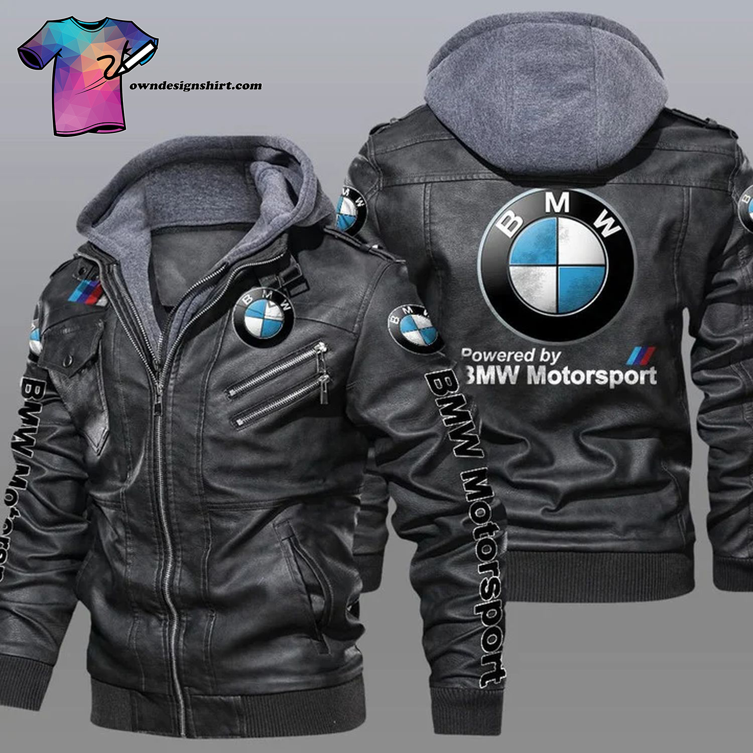 Powered By BMW Motorsport Symbol Leather Jacket