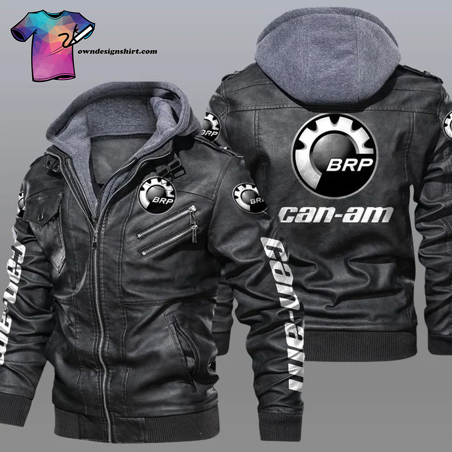 BRP Can-Am Motorcycles Symbol Leather Jacket