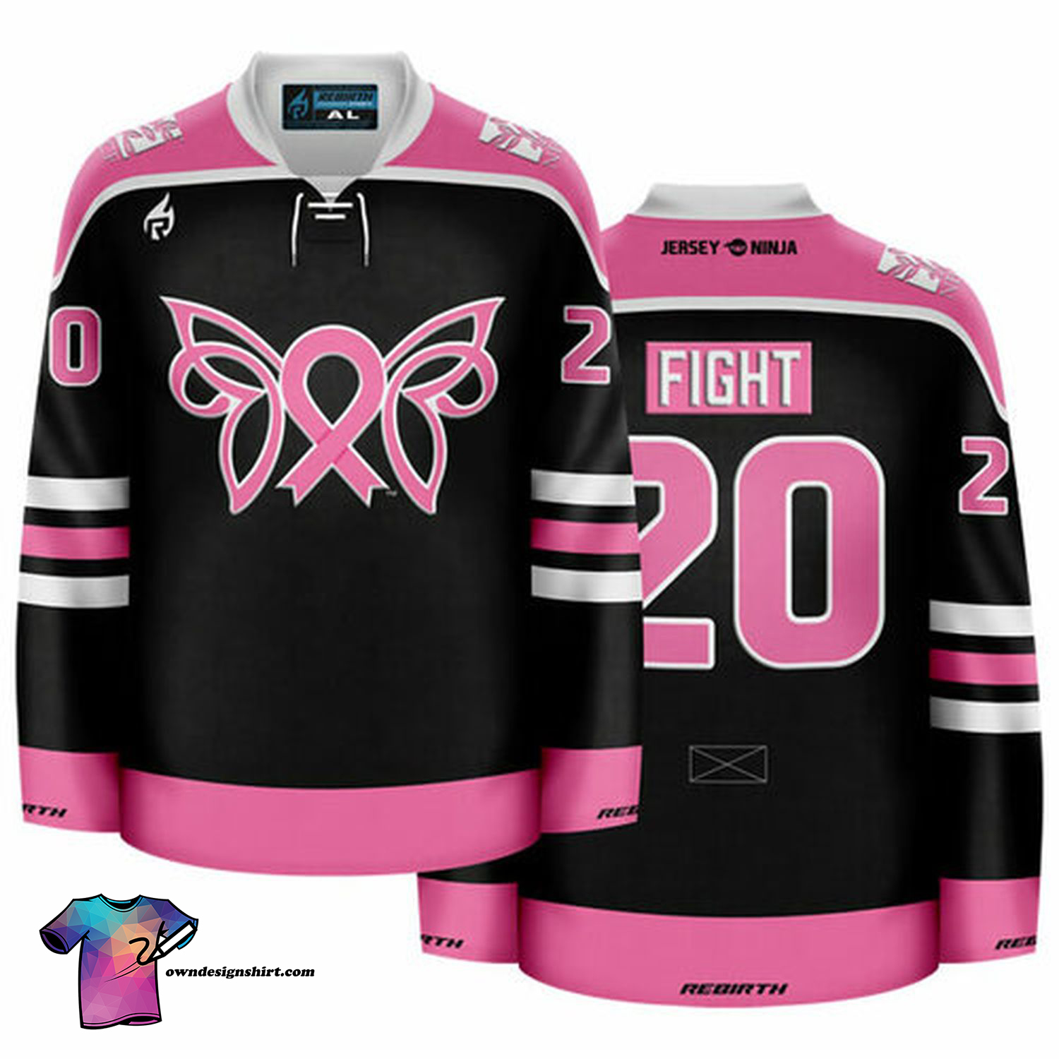 Unicorns Pink Hockey Jersey