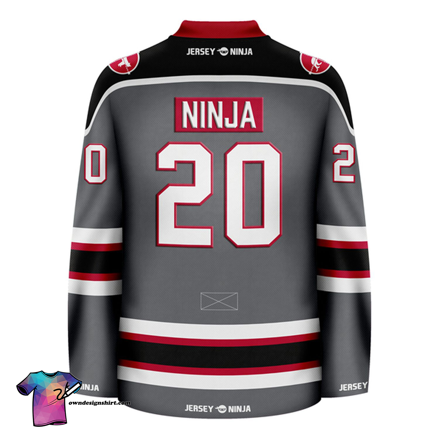 Jersey Ninja - New York Giants Black Hockey Jersey