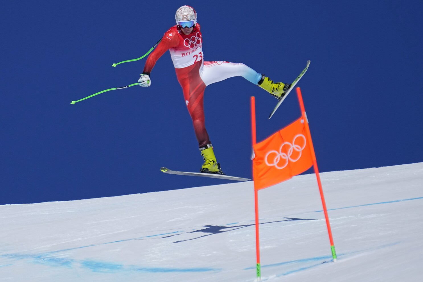 Olympic 2022 The downhill skier was 'blocked the way' by BTC staff to the finish line