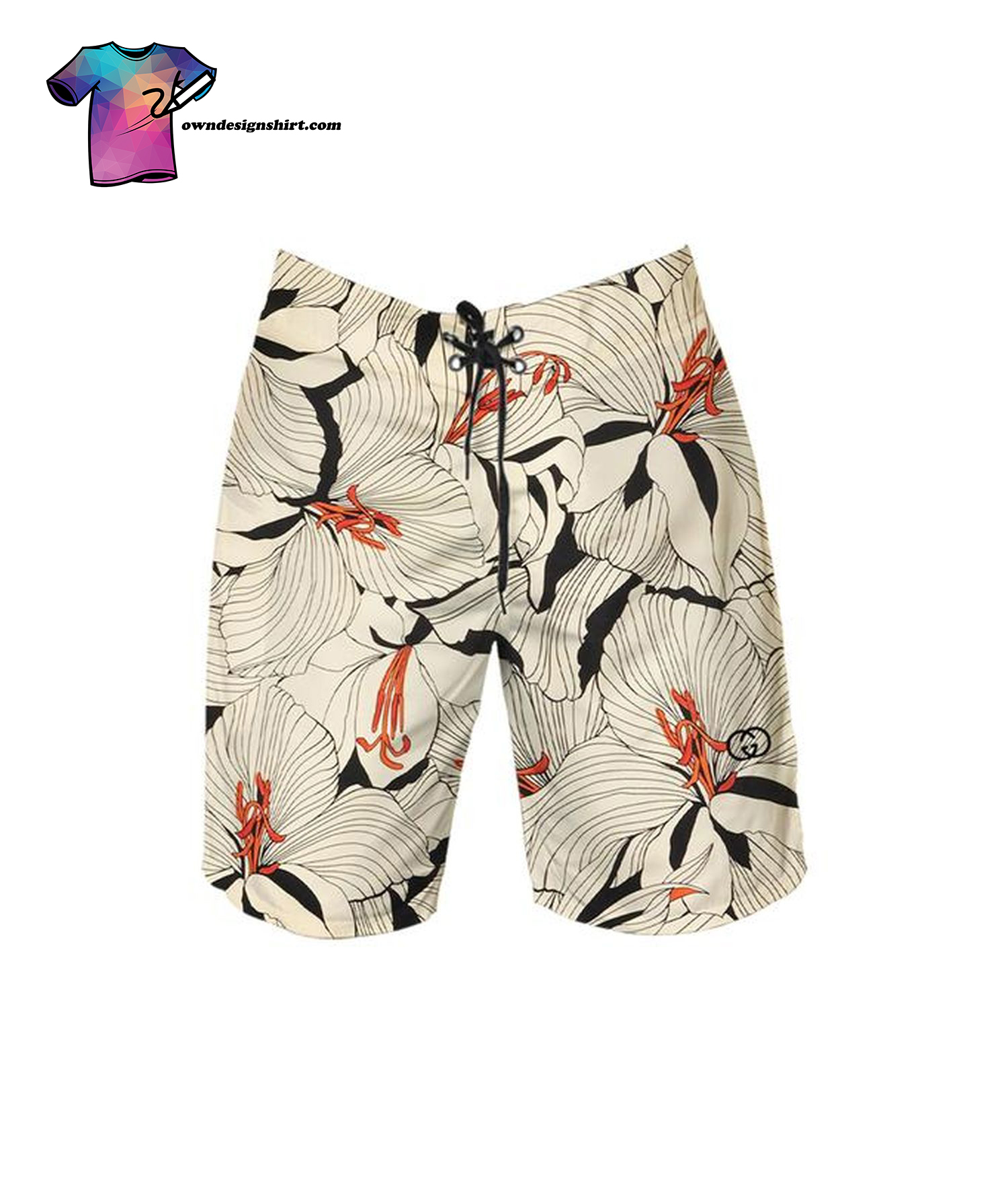 NFL Miami Dolphins Gucci Logo Pattern Hawaiian Shirt & Shorts - Teeclover