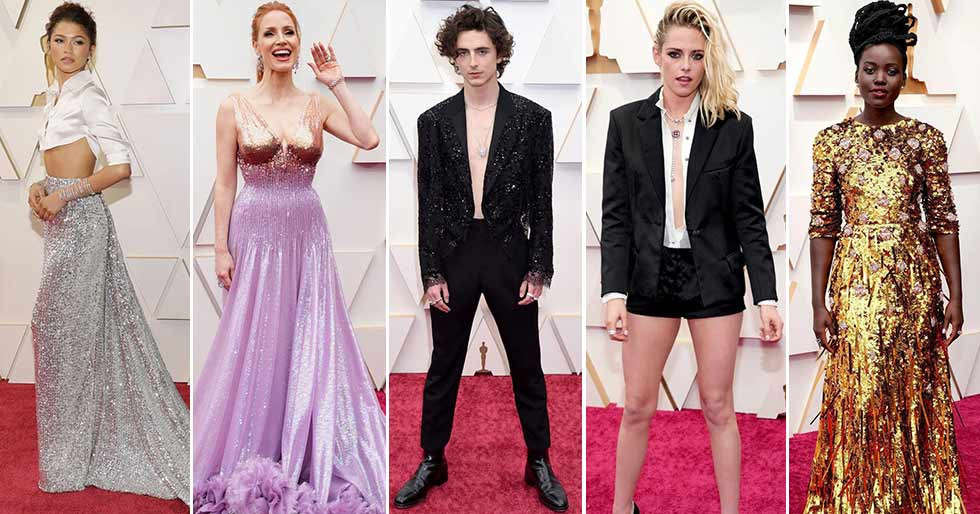 Oscar 2022 red carpet connecting hollywood's brilliant aura from the past to the present