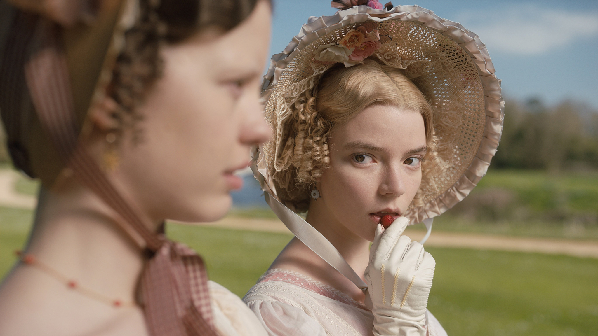 Emma movie fashion anya taylor-joy and the noble ladies dress up to welcome the drama