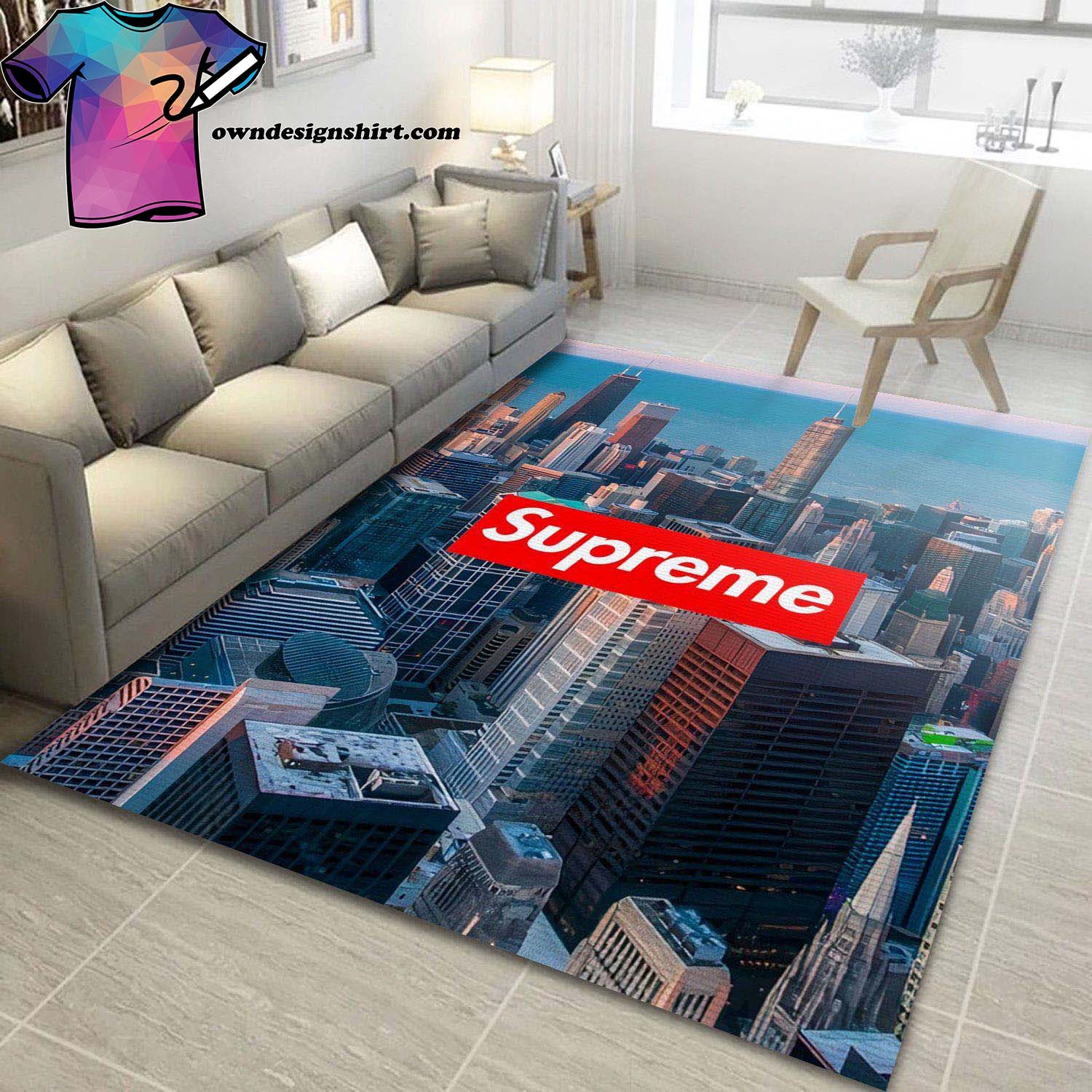 Supreme luxury brand 77 area rug carpet living room and bedroom mat