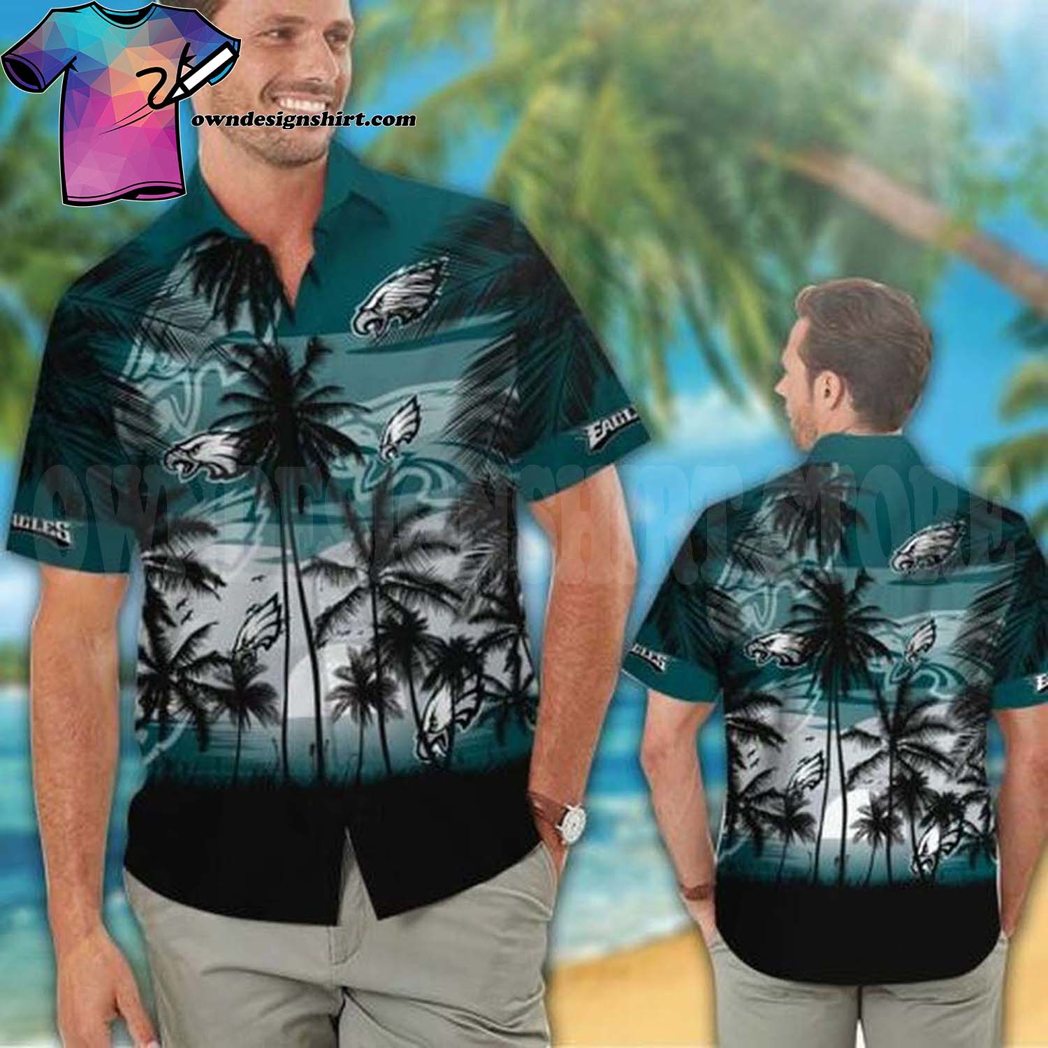 Trending NFL Philadelphia Eagles Flower Summer Hawaiian Shirt - Owl Fashion  Shop