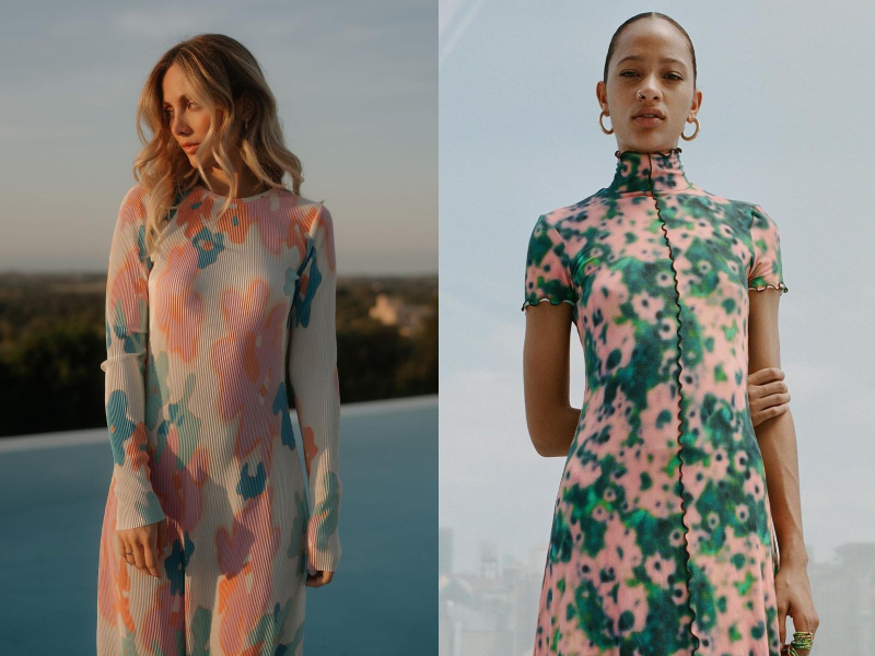 Stimulating the happy hormone dopamine with 5 trends of floral motifs spring summer 2022