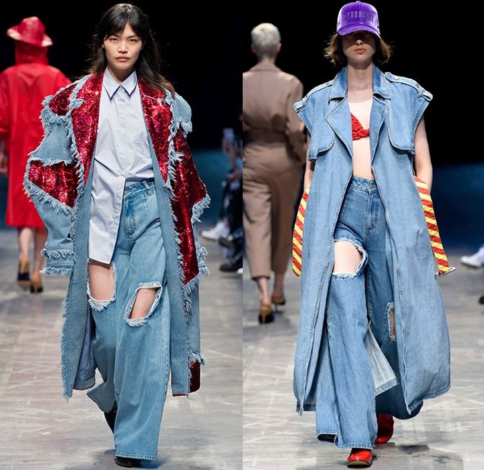 Turn autumn-winter into a "raw green dream" with the denim-on-denim trend