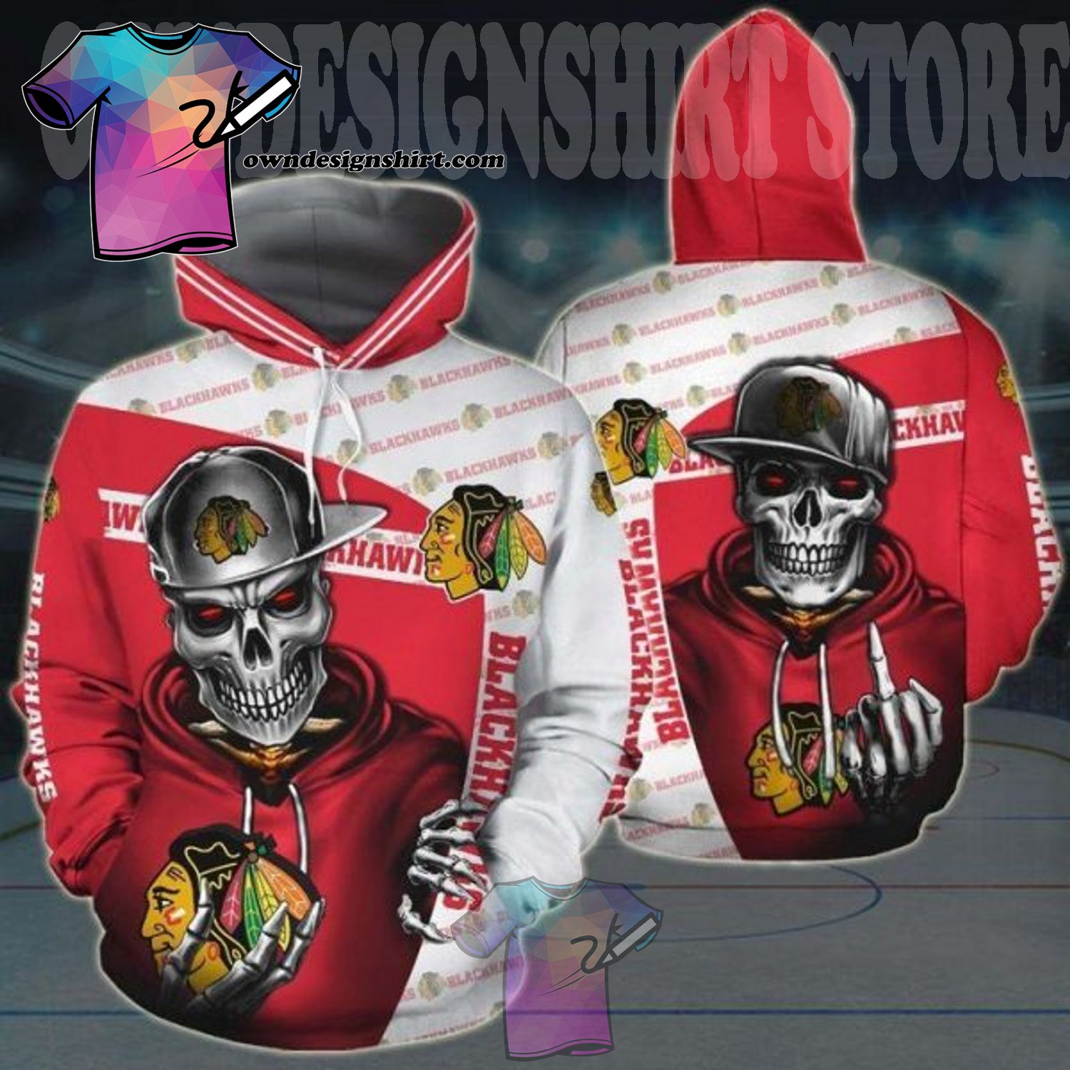 MLB St. Louis Cardinals Skull Funny Red 3D Hoodie Zip Hoodie For
