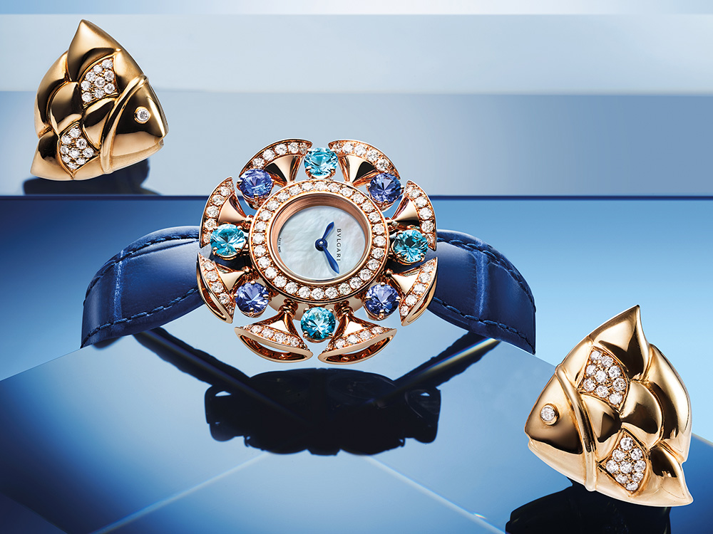 Bulgari's "time is a jewel" watch collection looks like jewelry on the wrist