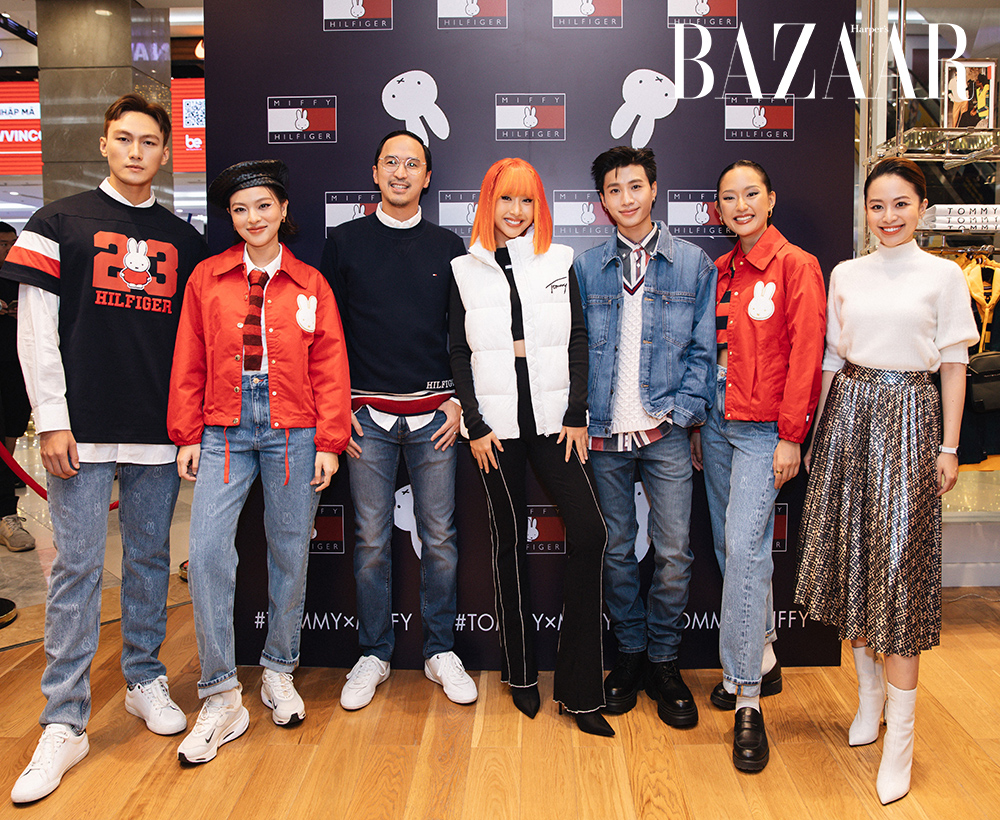 Vietnamese stars dressed up to welcome the launch of the Tommy x miffy collection