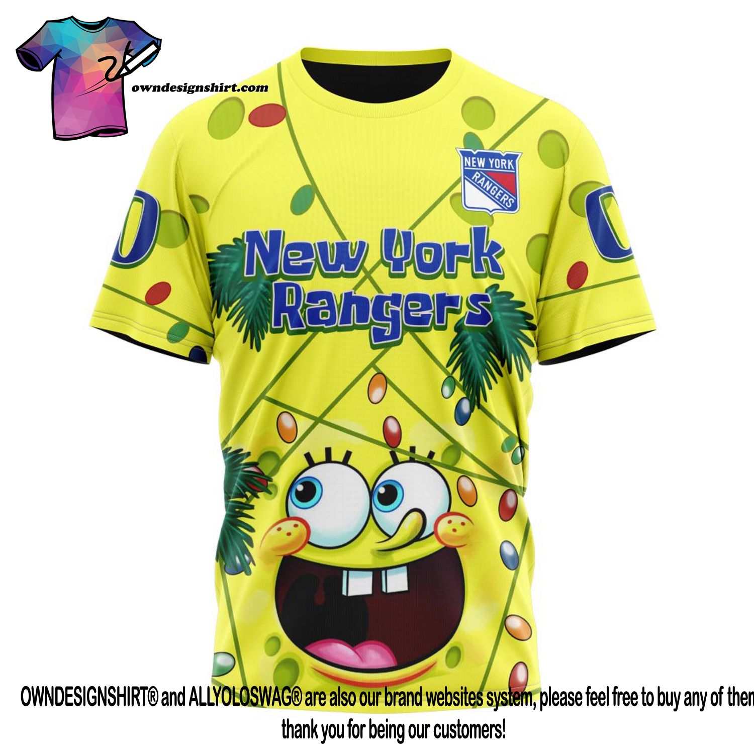 The best selling] New York Rangers Jersey With SpongeBob For Fans
