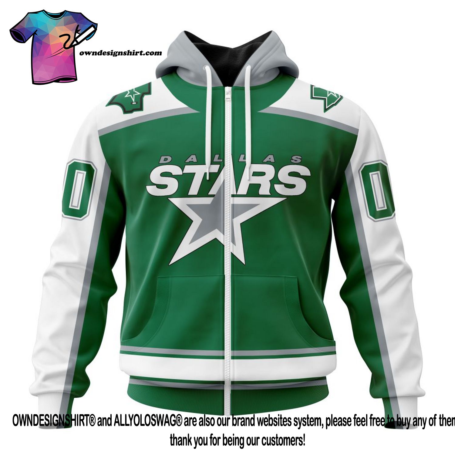 NHL Dallas Stars Personalized Special Design With Northern Lights Hoodie T  Shirt - Growkoc