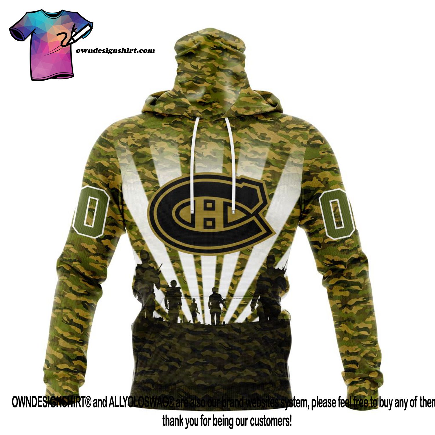 Montreal Canadiens Camo Veteran NHL 3D Hoodie - The best gifts are made  with Love