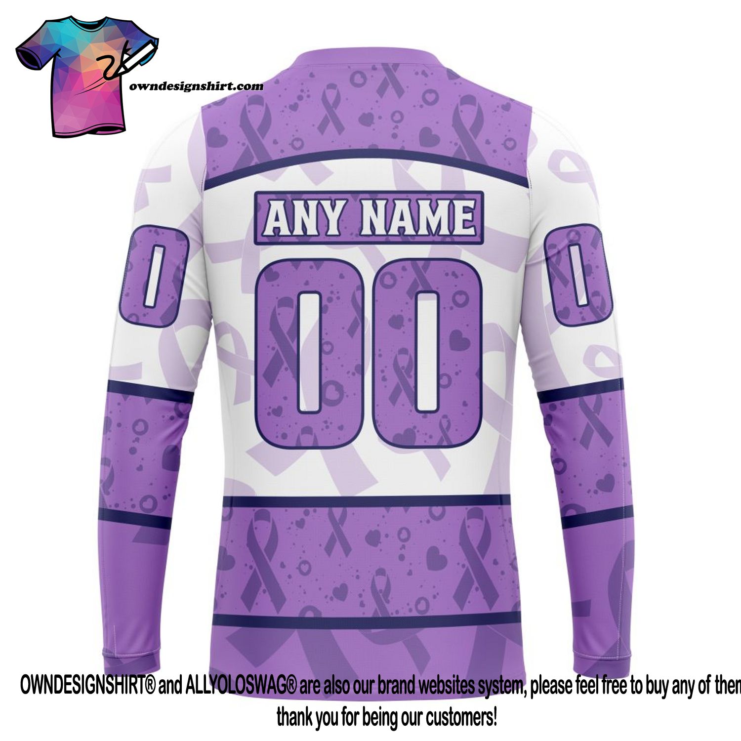 The best selling] NHL Seattle Kraken Special Lavender Fight Cancer Full  Printing Shirt