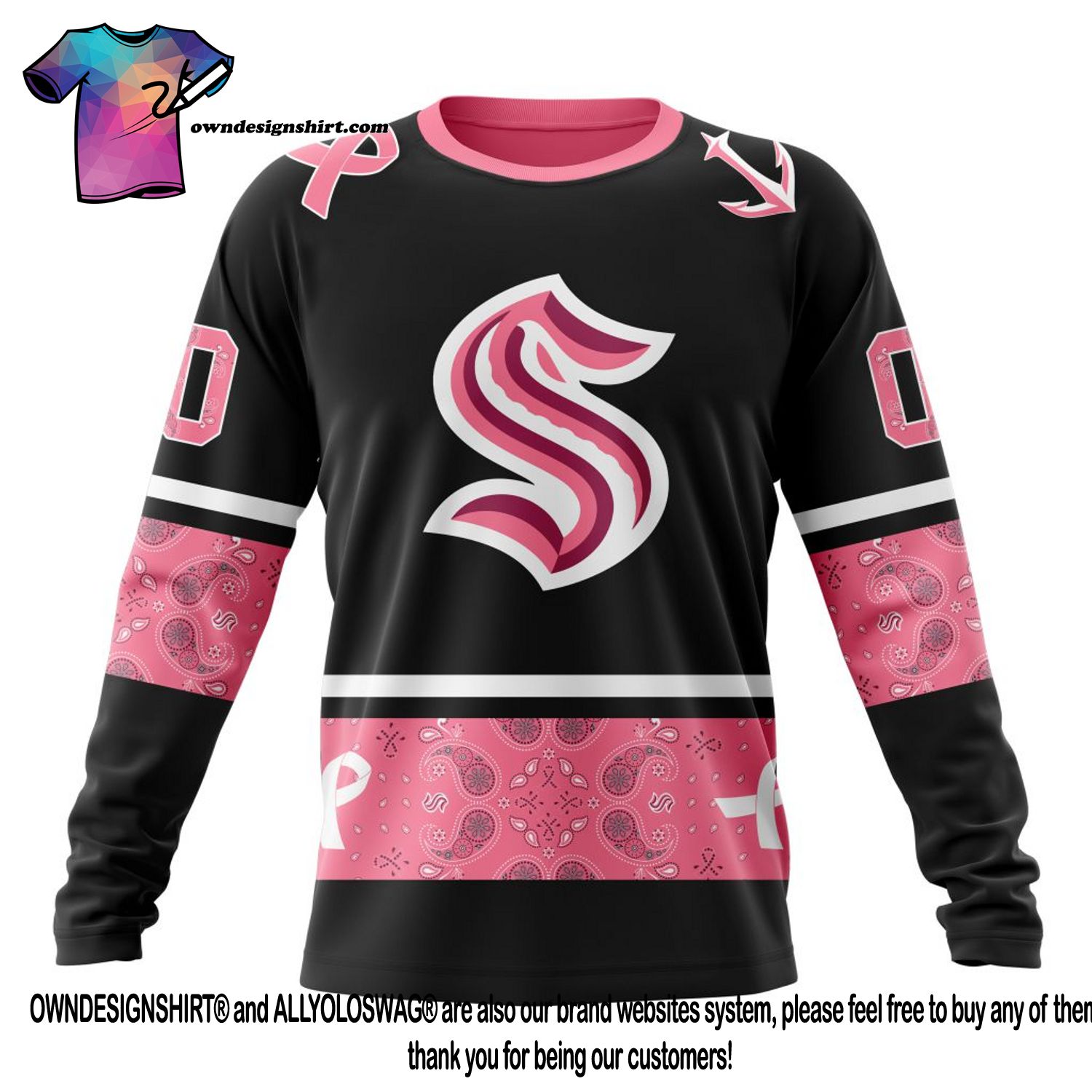 Personalized NHL Seattle Kraken Pink October Fight Breast Cancer 3D Printed  T-Shirt - The Clothes You'll Ever Need